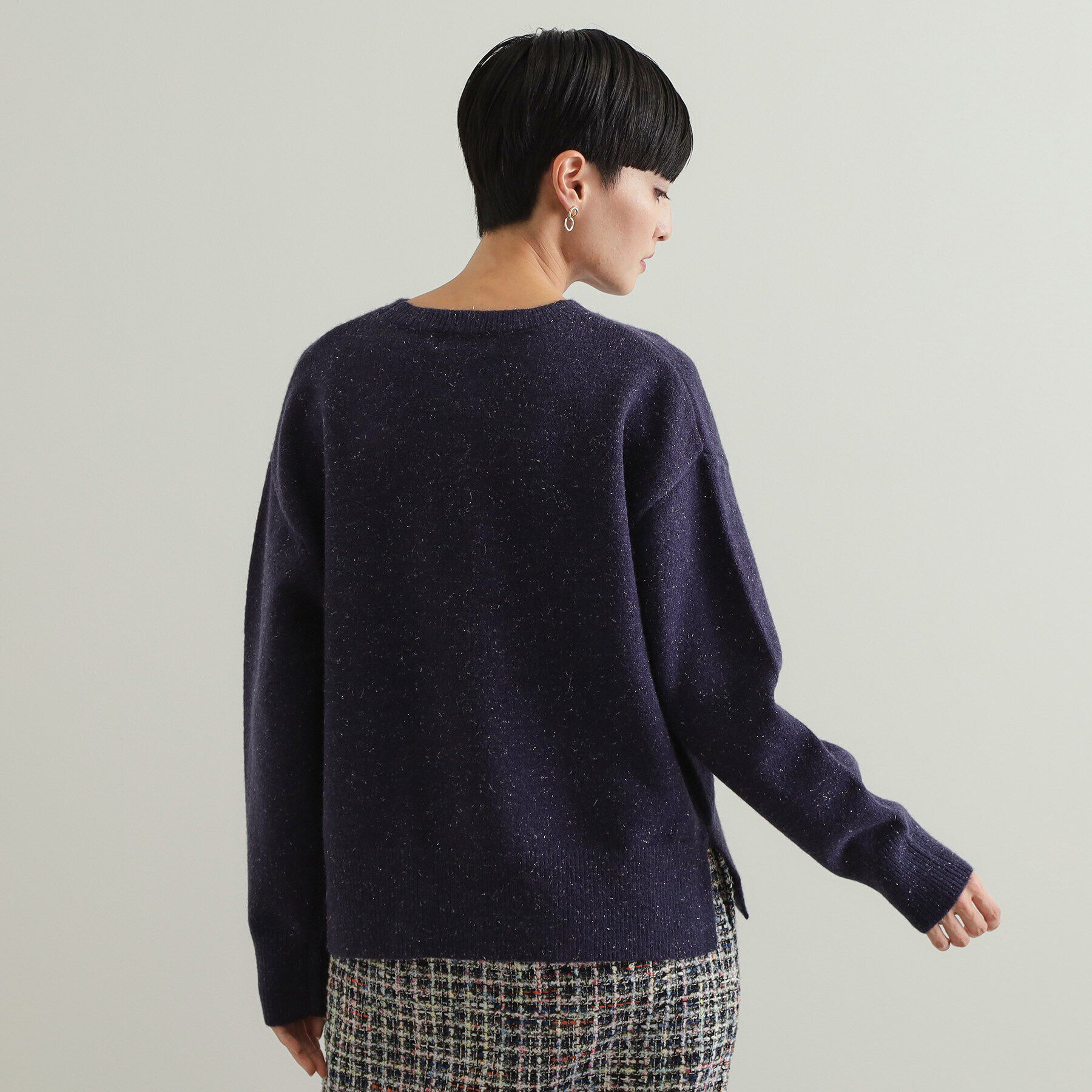 OPAQUE.CLIP「きらきらミドルゲージニット【洗濯機洗い可】」|ニット・セーター|