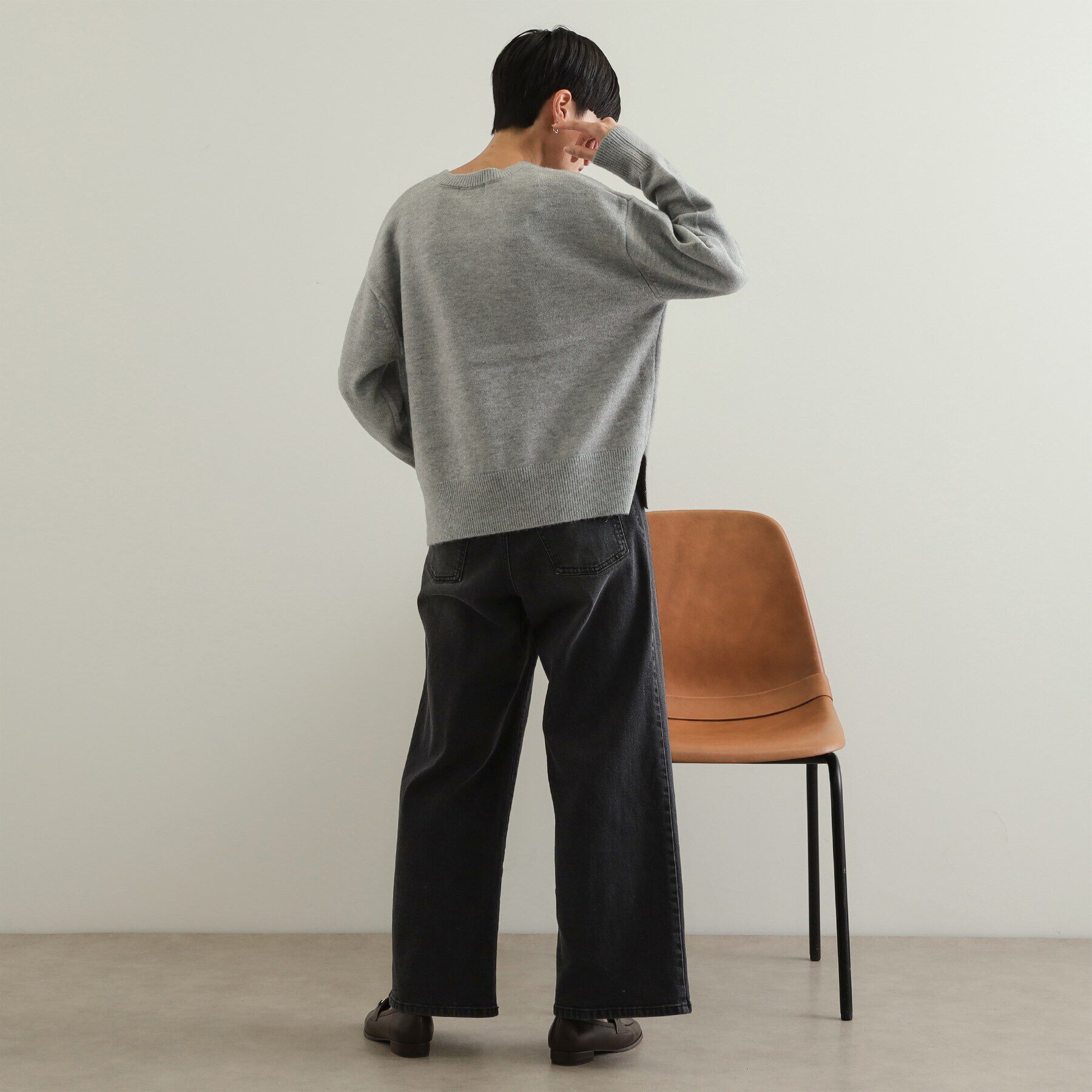 OPAQUE.CLIP「きらきらミドルゲージニット【洗濯機洗い可】」|ニット・セーター|