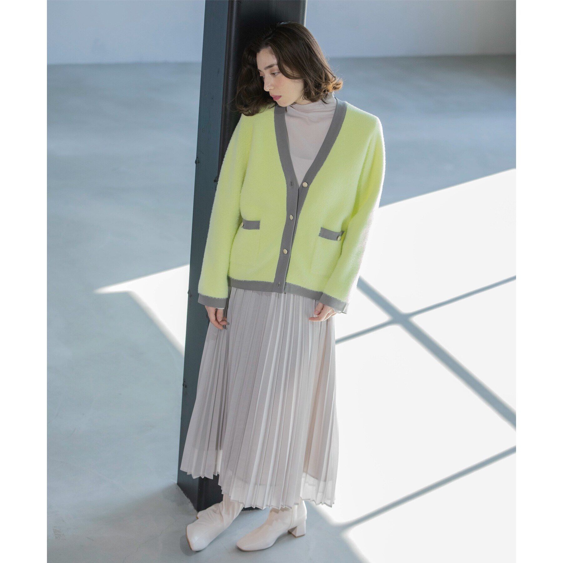 OPAQUE.CLIP「シアーメロウハイネックトップス【洗濯機洗い可】」|Tシャツ・カットソー|