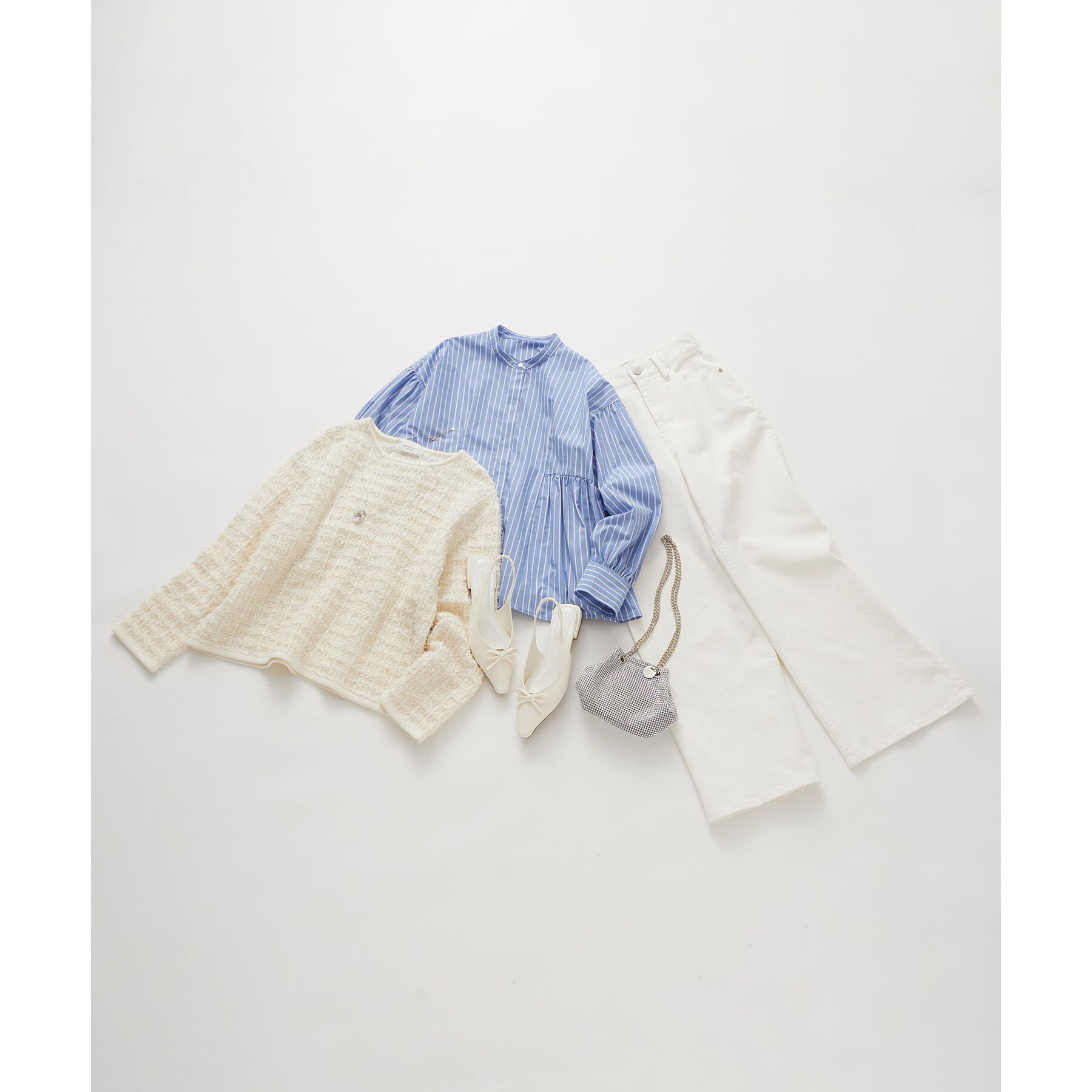 OPAQUE.CLIP「《SS-LLsize》ストレッチバギーデニム【洗濯機洗い可】」|デニム|