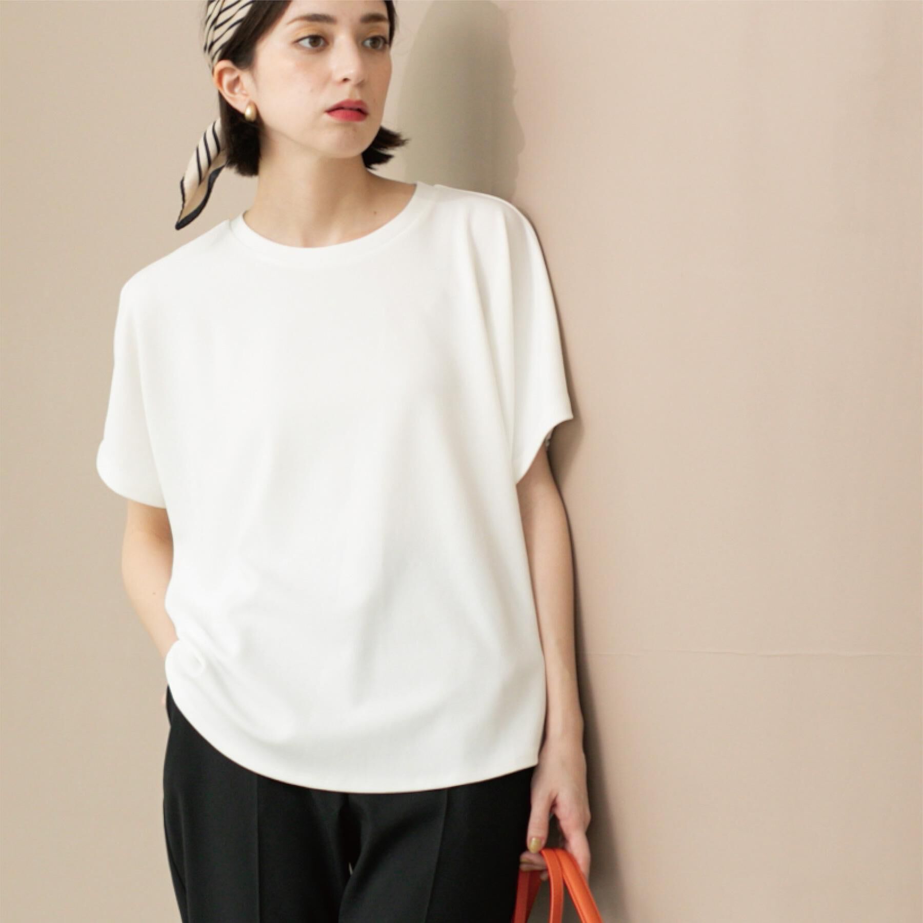 OPAQUE.CLIP「リラクシードルマンスリーブトップス【UV/吸水速乾/洗濯機洗い可】」|Tシャツ・カットソー|