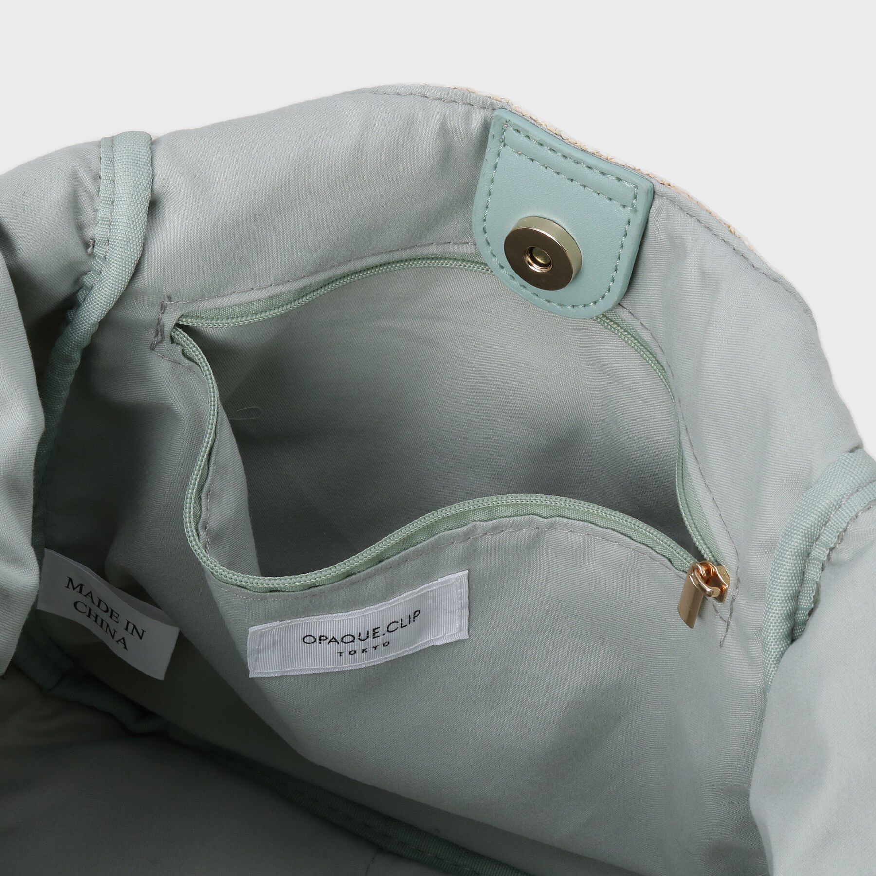 OPAQUE.CLIP「雑材合皮コンビマチ付きトートバッグ」|トートバッグ|