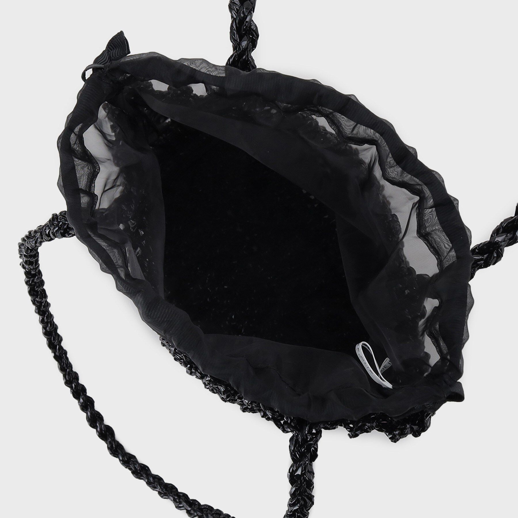 OPAQUE.CLIP「巾着付きマクラメショルダーバッグ」|ショルダー・メッセンジャー|