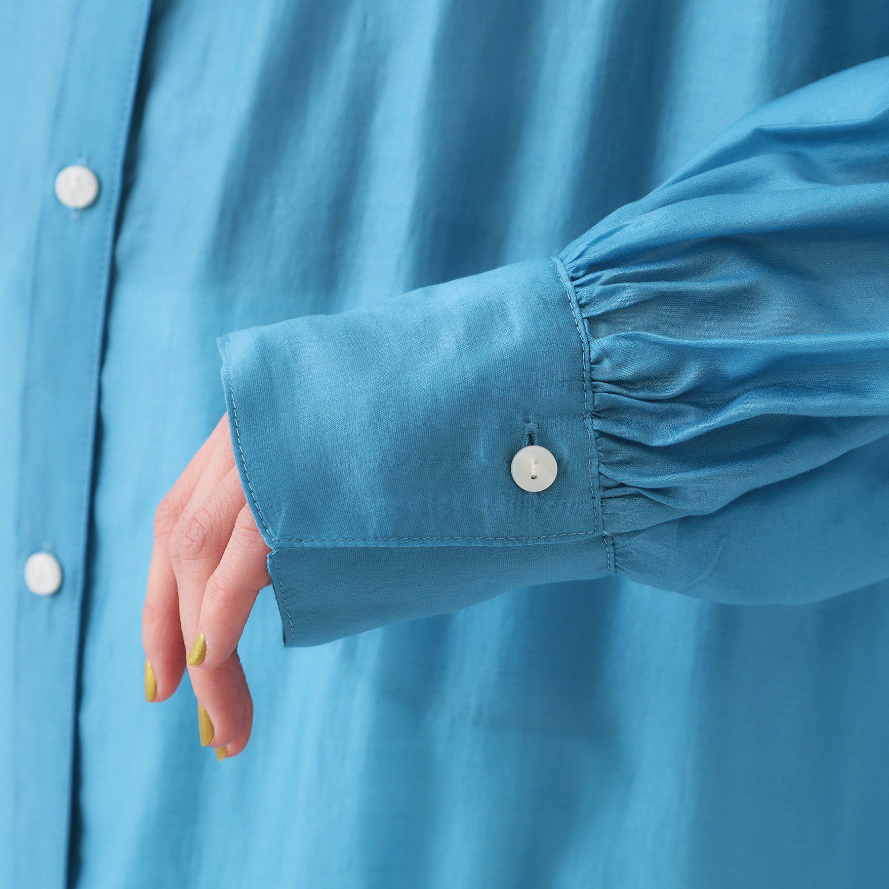 OPAQUE.CLIP「シアーシャツワンピース【洗濯機洗い可】」|ワンピース|