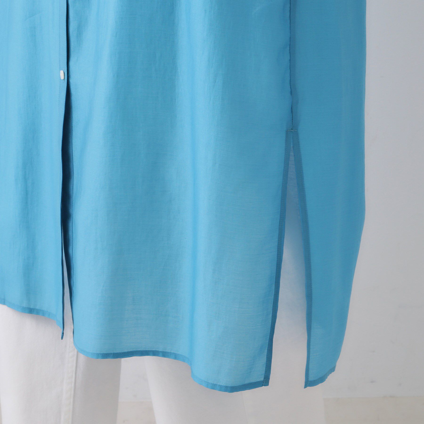 OPAQUE.CLIP「シアーシャツワンピース【洗濯機洗い可】」|ワンピース|