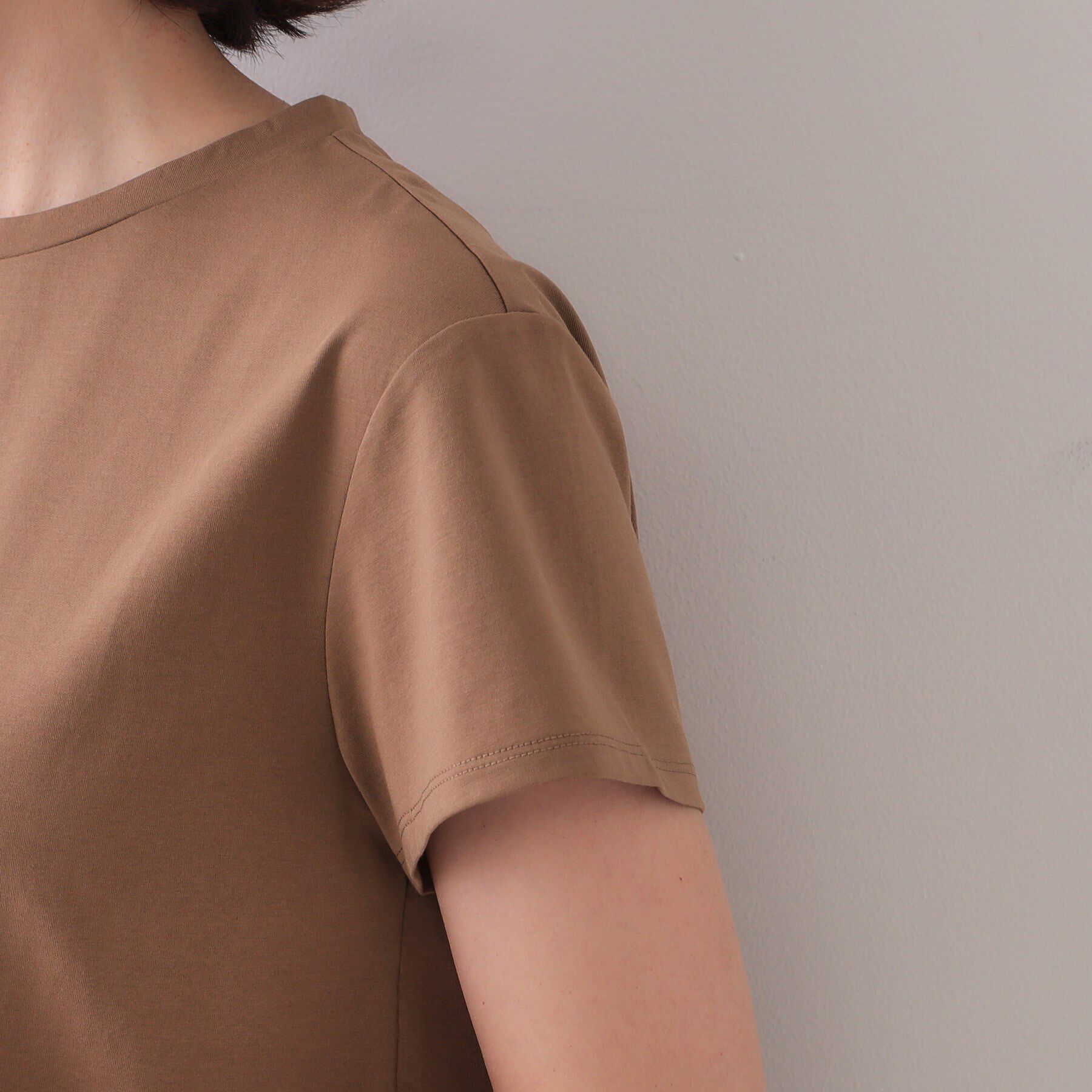 OPAQUE.CLIP「ショルダーフリルドッキングカットソー【UV/接触冷感/洗濯機洗い可】」|Tシャツ・カットソー|