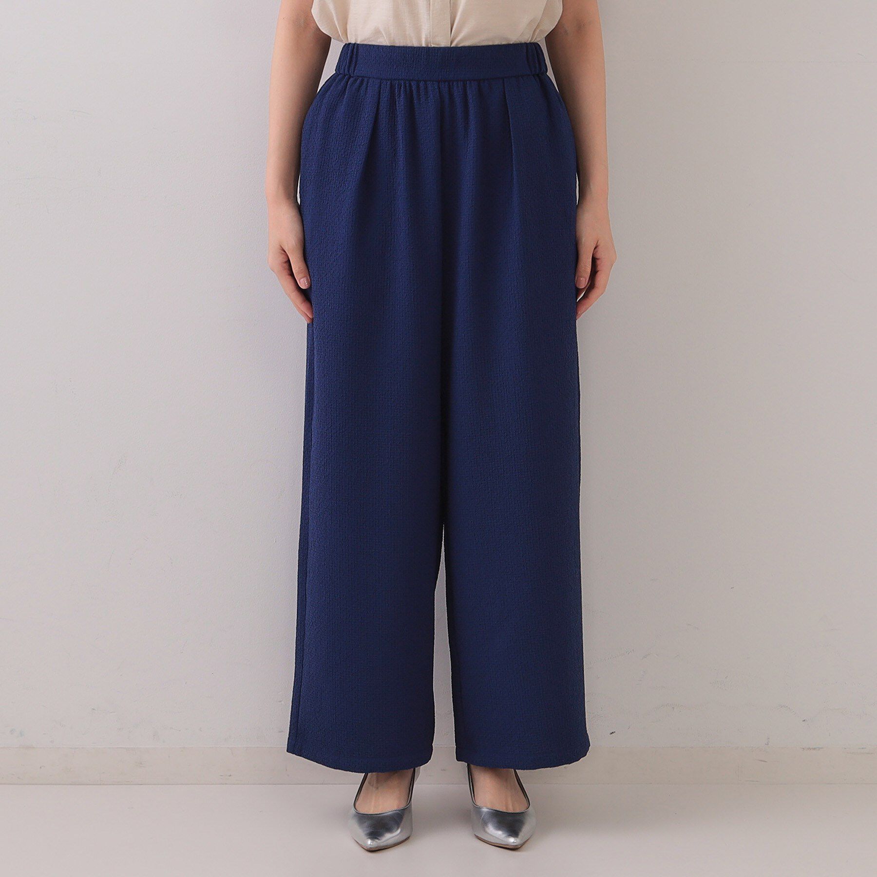 OPAQUE.CLIP「ストレッチジャカードイージーワイドパンツ/セットアップ対応可【洗濯機洗い可】」|その他|