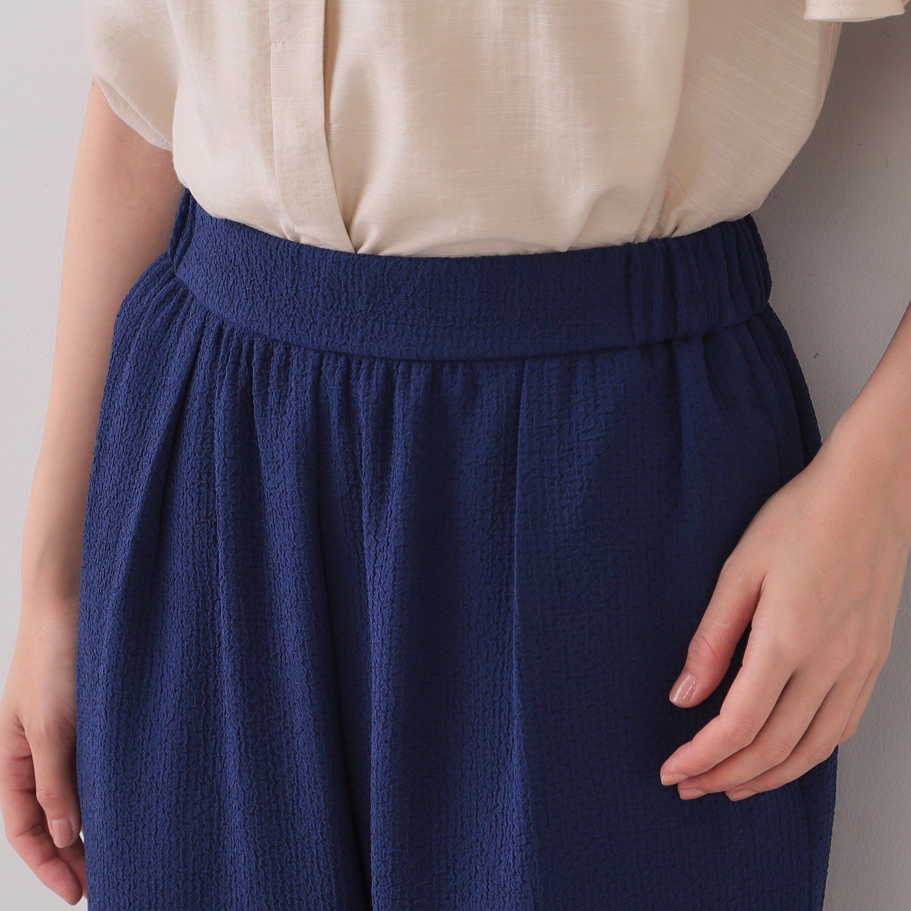 OPAQUE.CLIP「ストレッチジャカードイージーワイドパンツ/セットアップ対応可【洗濯機洗い可】」|その他|