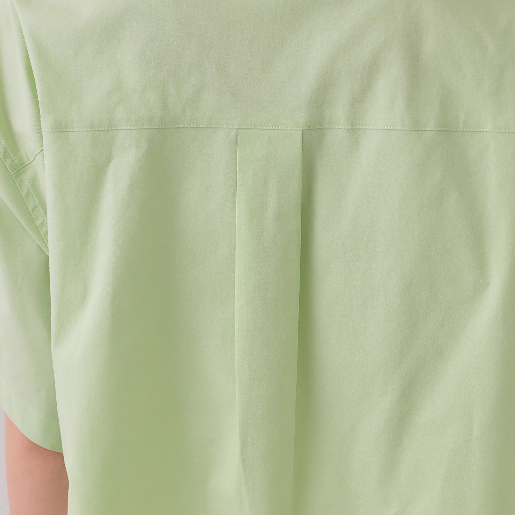 OPAQUE.CLIP「クロップドハーフスリーブシャツ【洗濯機洗い可】」|シャツ・ブラウス|