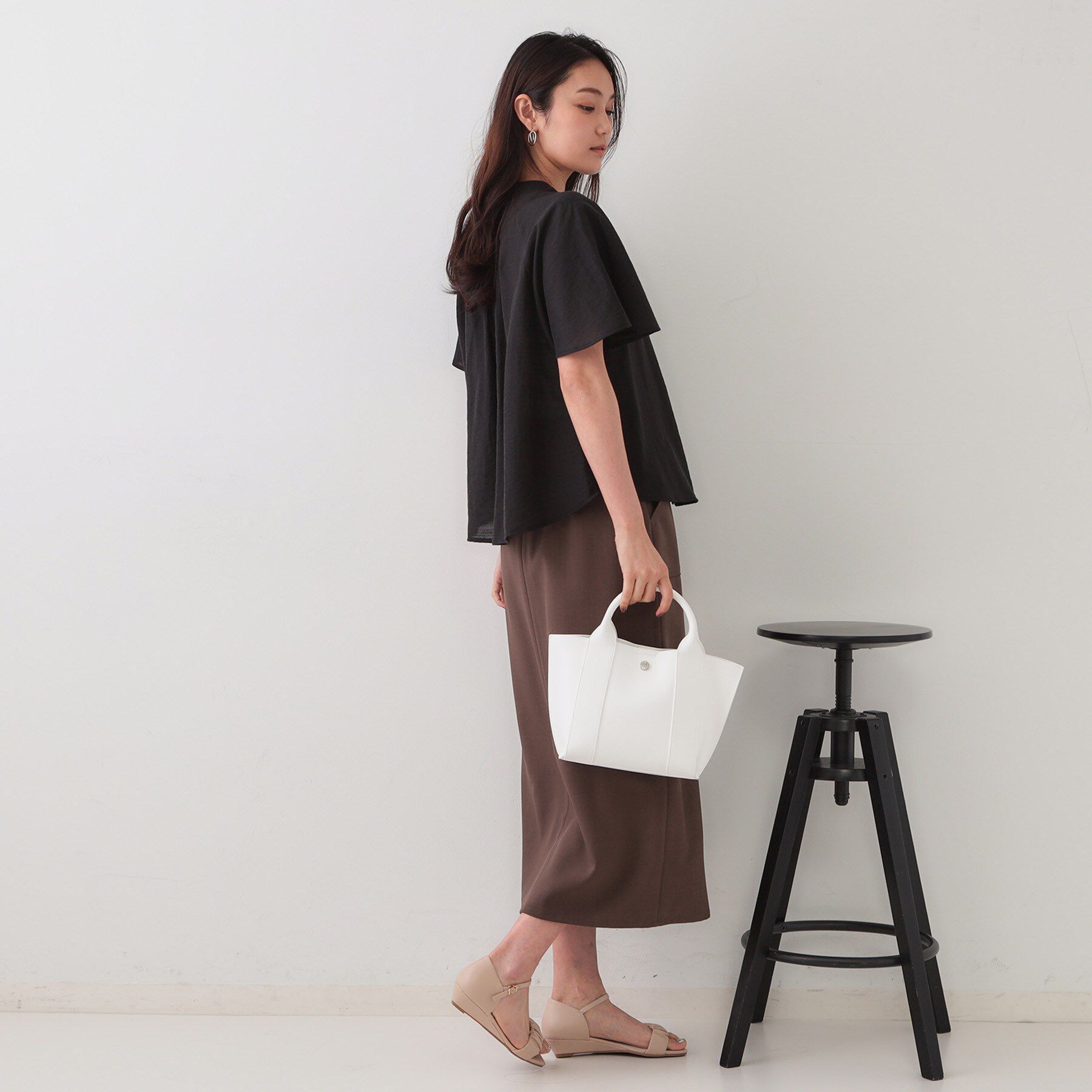 OPAQUE.CLIP「シアーフレアスリーブブラウス【洗濯機洗い可】」|シャツ・ブラウス|