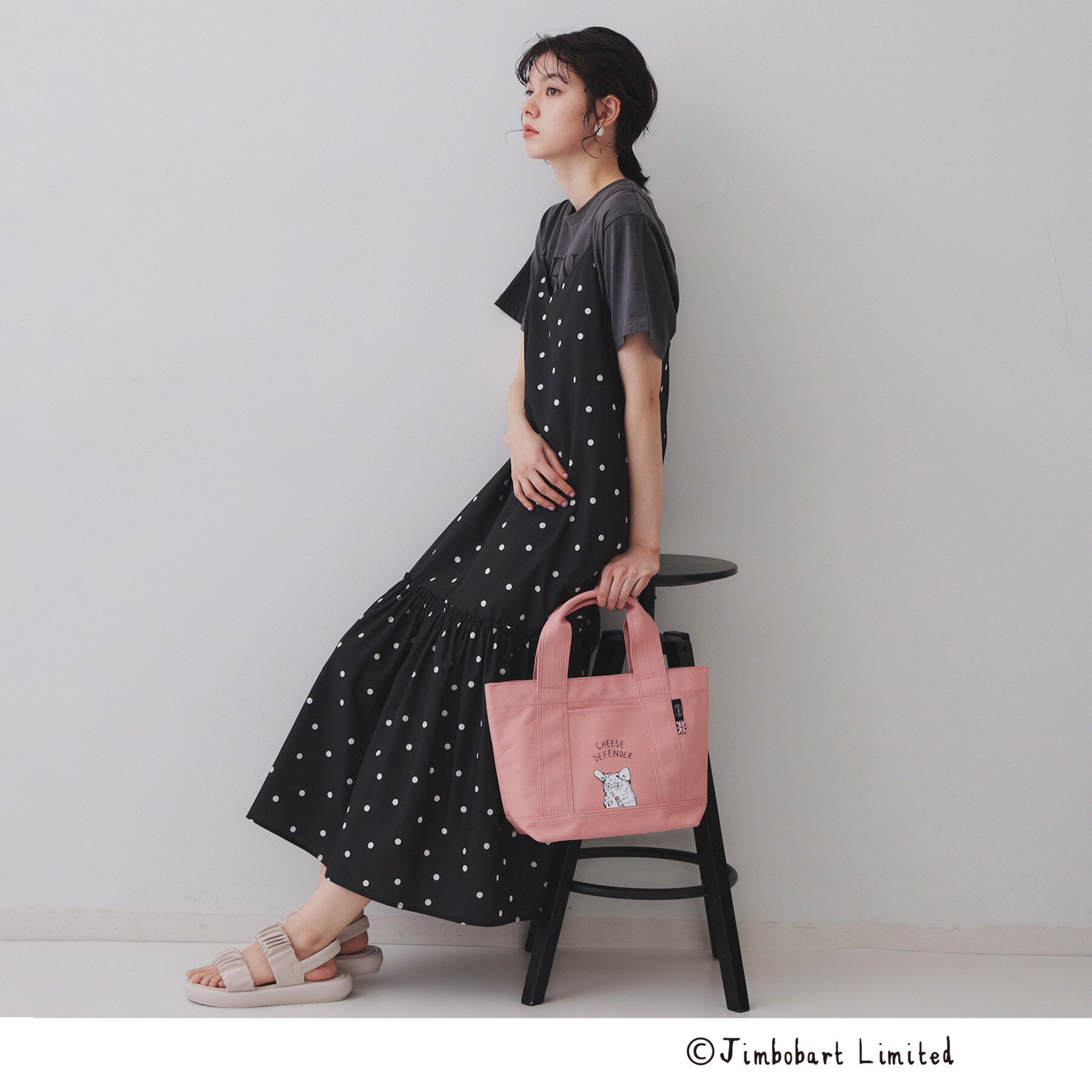 OPAQUE.CLIP「【ジムボバートコラボ】プリントミドルトートバッグ」|トートバッグ|