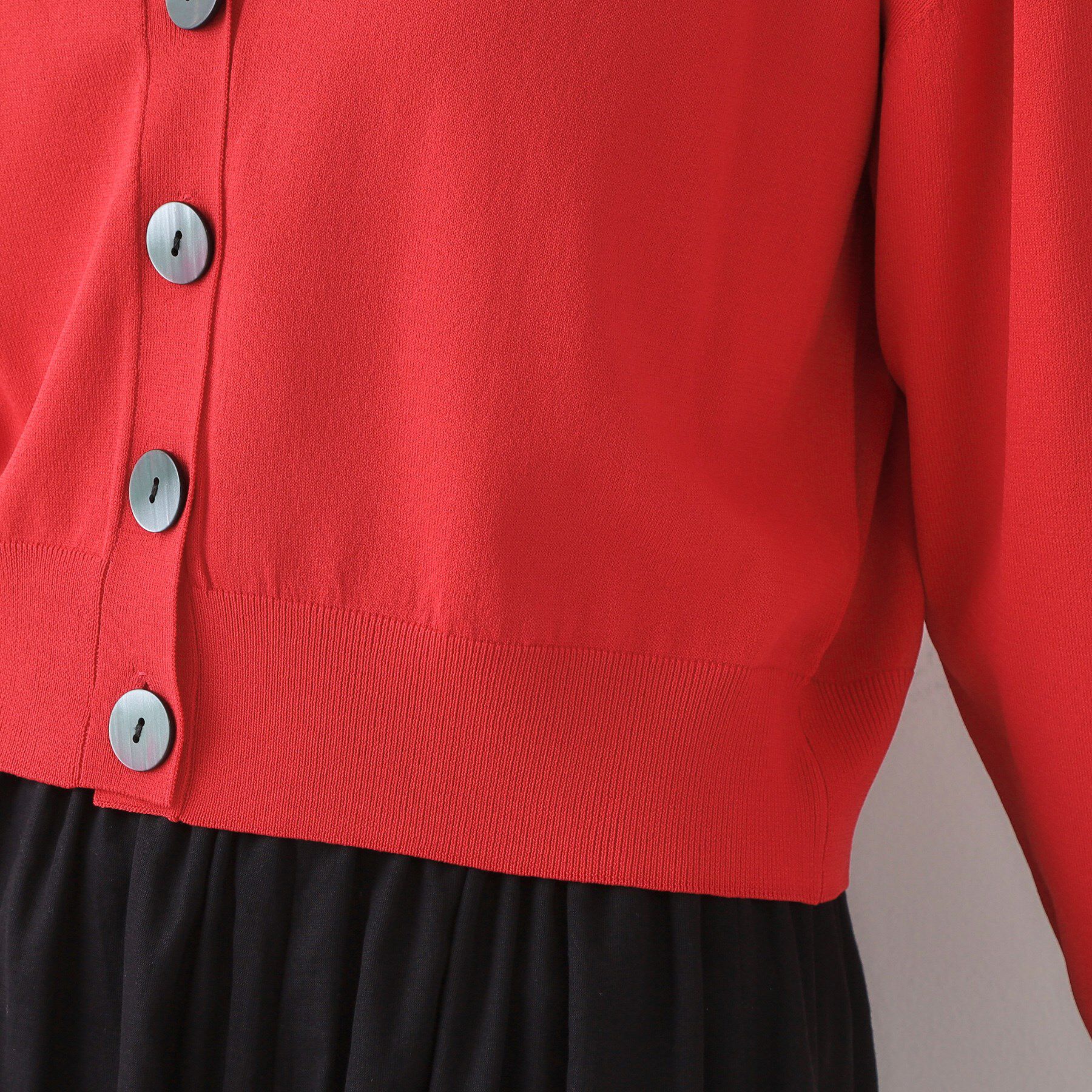 OPAQUE.CLIP「UV Vネックニットカーディガン【接触冷感/洗濯機洗い可/抗ピル】」|カーディガン|