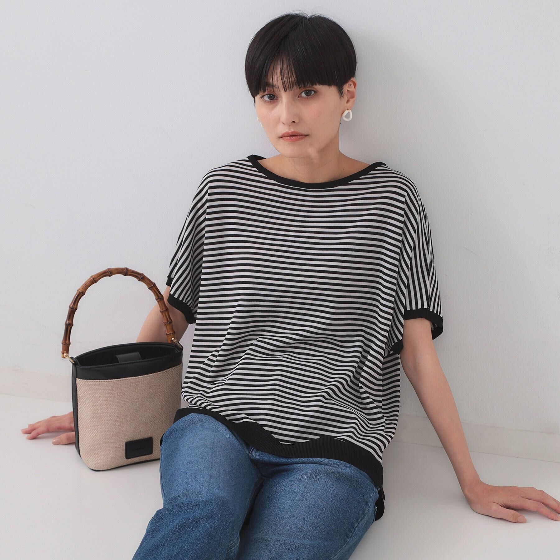 OPAQUE.CLIP「《6色展開/S-LLサイズ》ドルマンスリーブニット【UV/接触冷感/洗濯機洗い可/抗ピル】」|ニット・セーター|