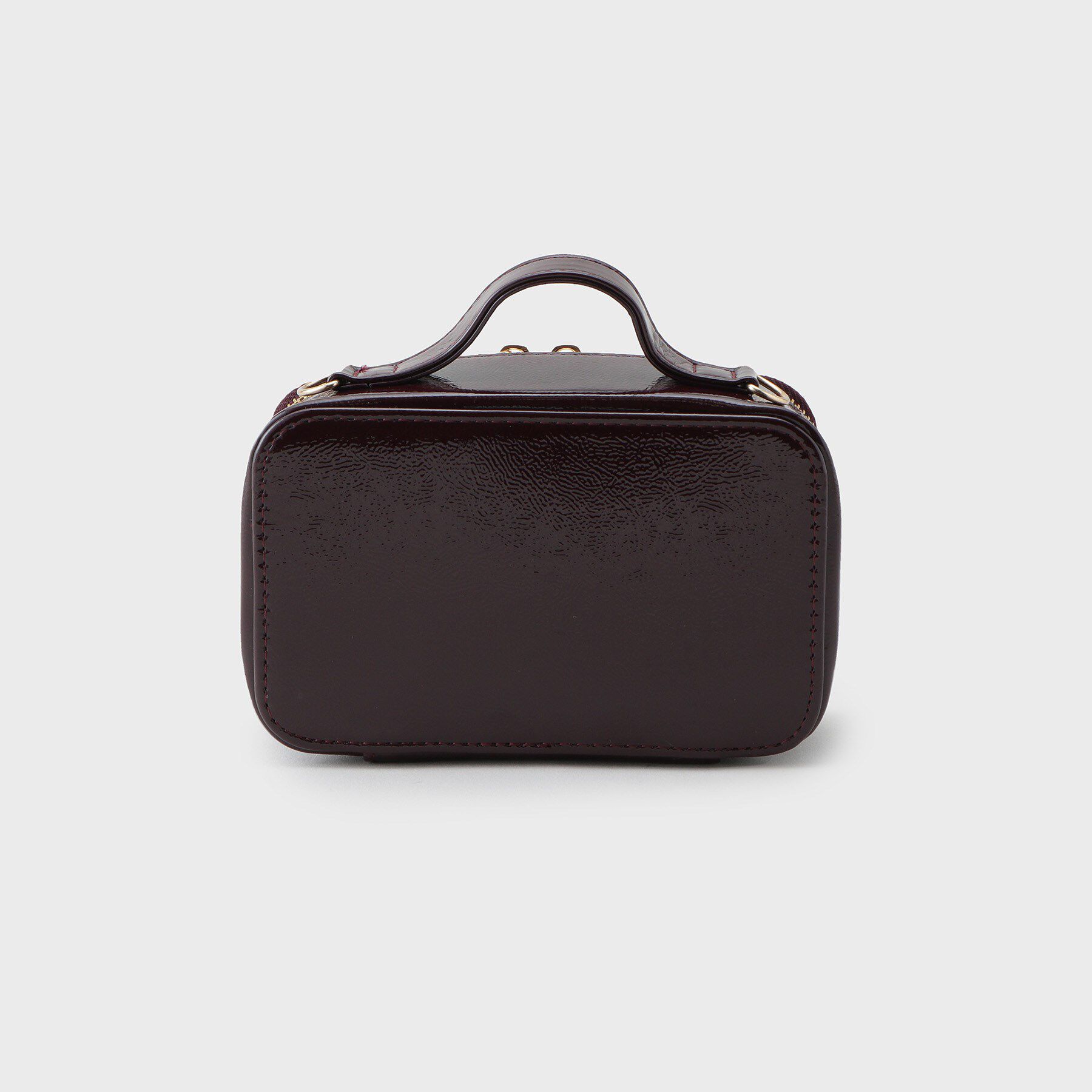 OPAQUE.CLIP「【2WAY/ミラー付き】エナメルバニティーポーチ」|ポーチ|