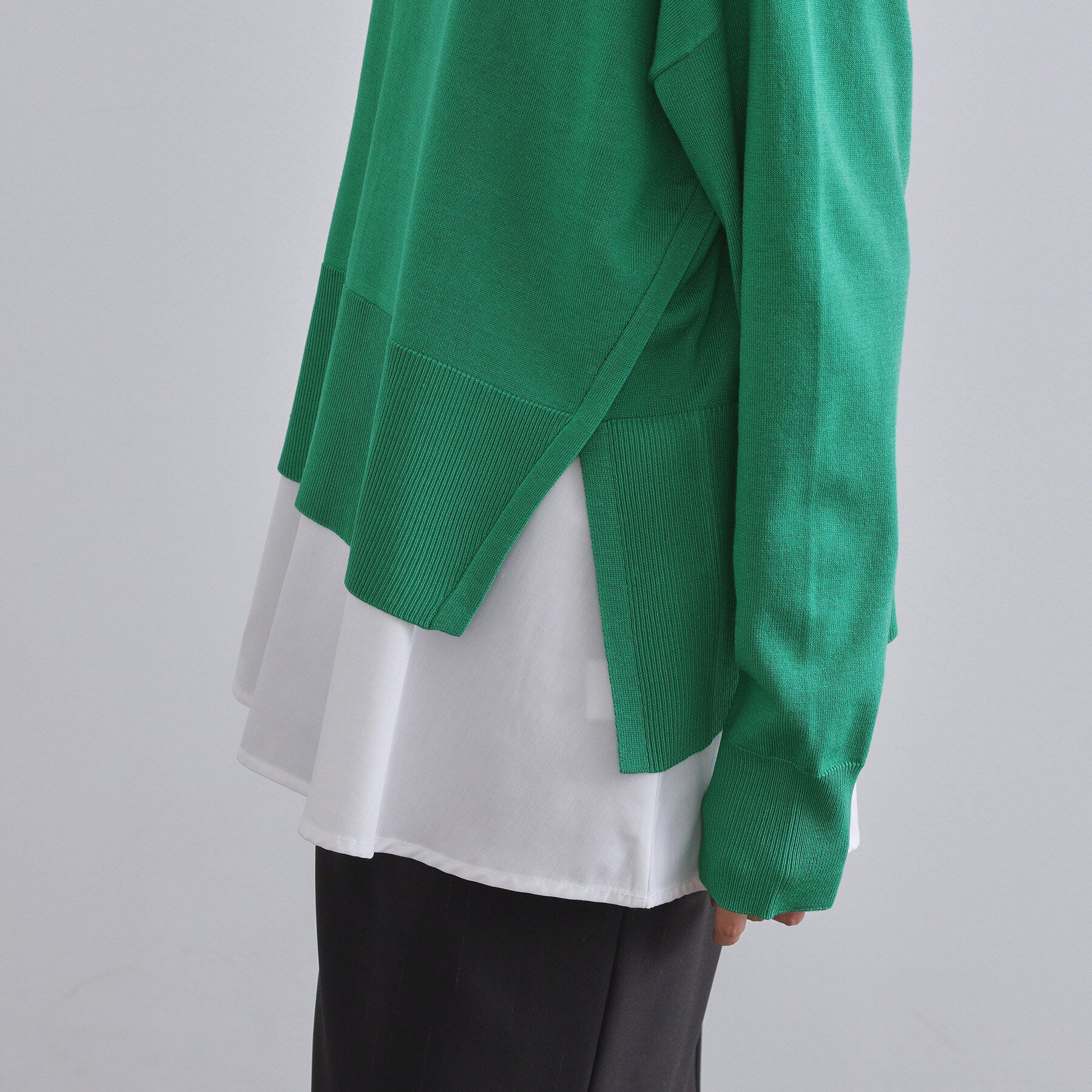 OPAQUE.CLIP「《ツインセット》リラクシーサイドスリットニット&times;ドッキングタンク【洗濯機洗い可】」|その他|