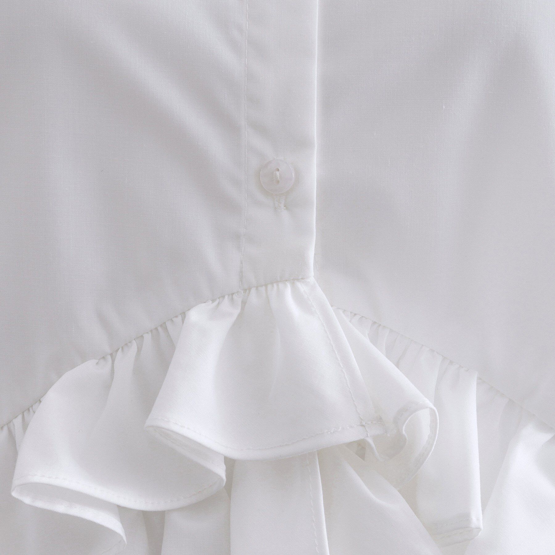 OPAQUE.CLIP「《Can Cam掲載》裾ラッフルフリルシャツ【洗濯機洗い可】」|シャツ・ブラウス|