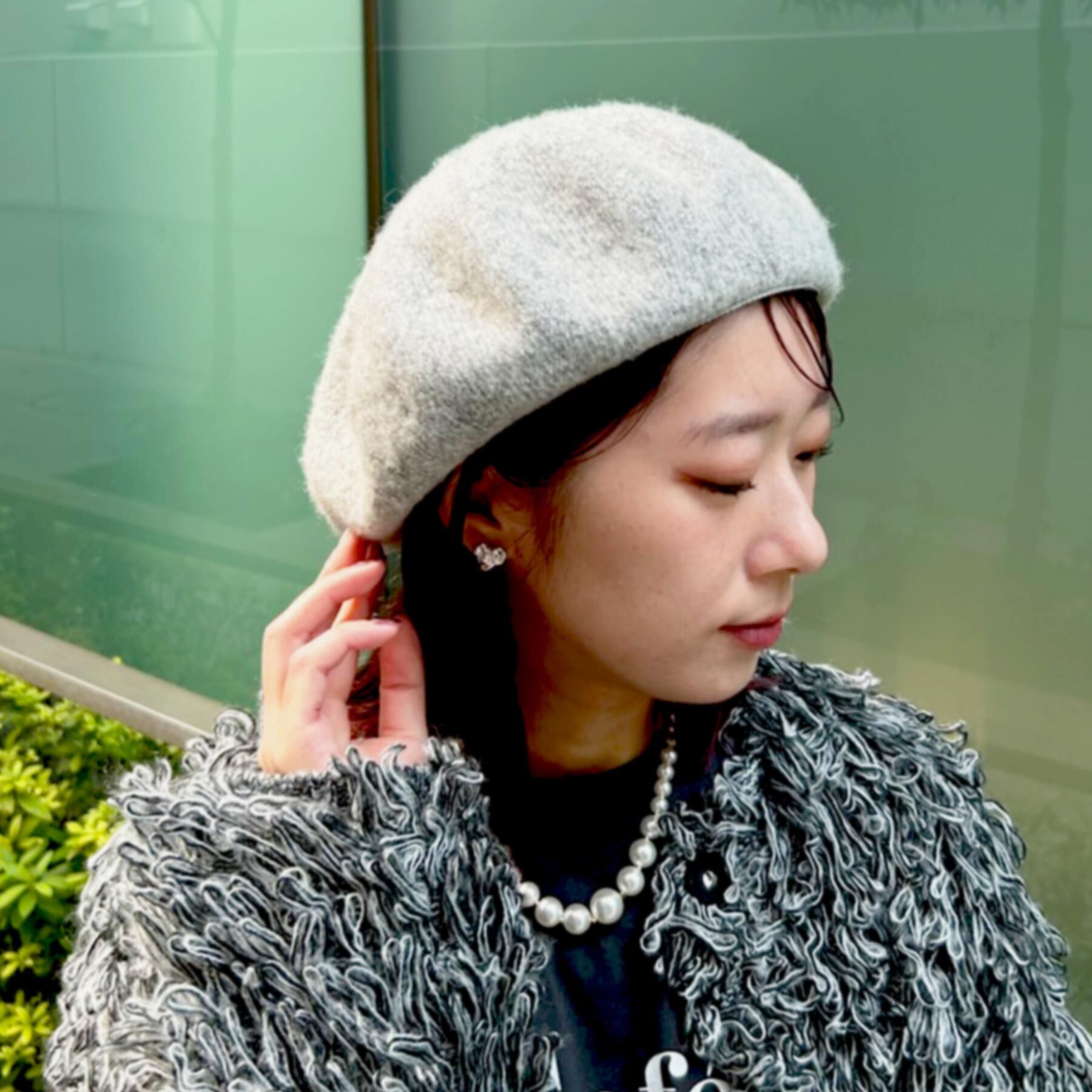 OPAQUE.CLIP「ラメ入りベレー帽」|ハンチング・ベレー帽|