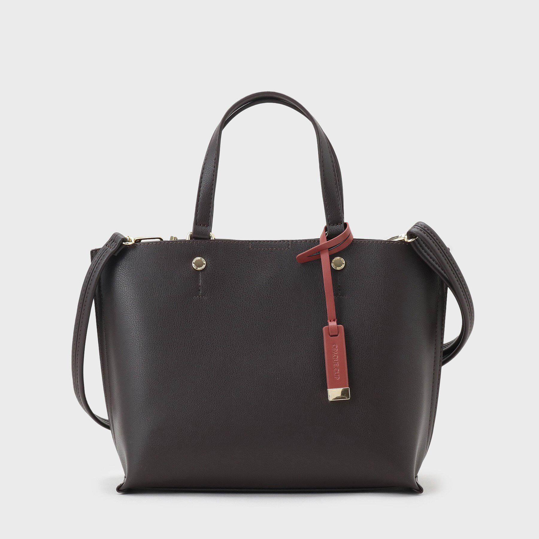 OPAQUE.CLIP「【2WAY/名品】バイカラー3層ミドルトートバッグ」|トートバッグ|