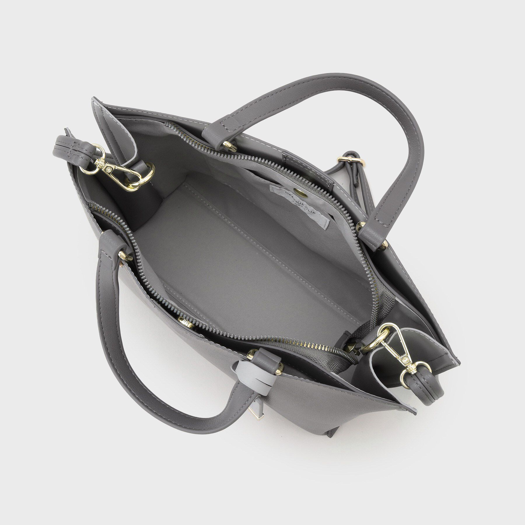 OPAQUE.CLIP「【2WAY/名品】バイカラー3層ミドルトートバッグ」|トートバッグ|