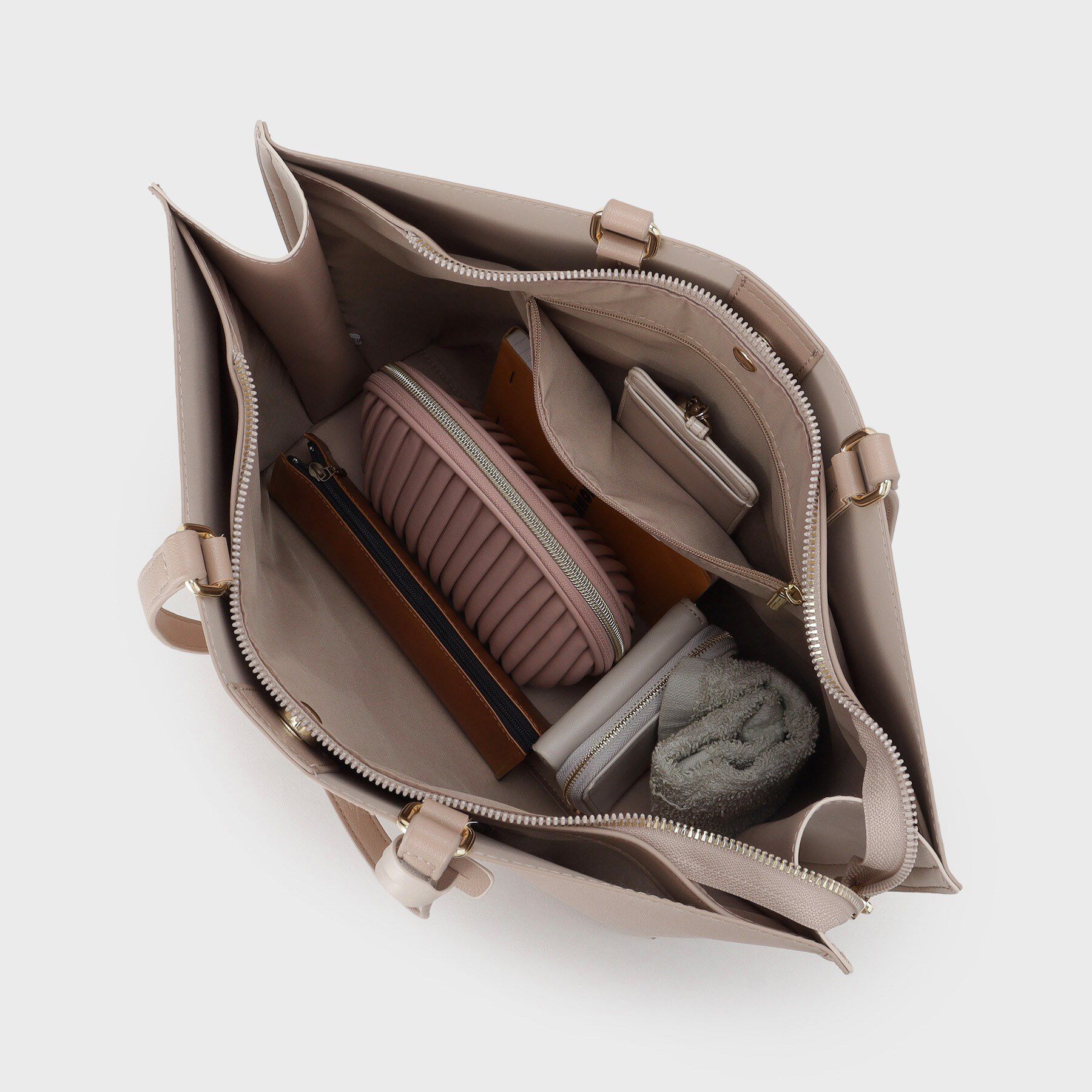 OPAQUE.CLIP「【名品/A4サイズ対応】バイカラースムーストートバッグ」|トートバッグ|