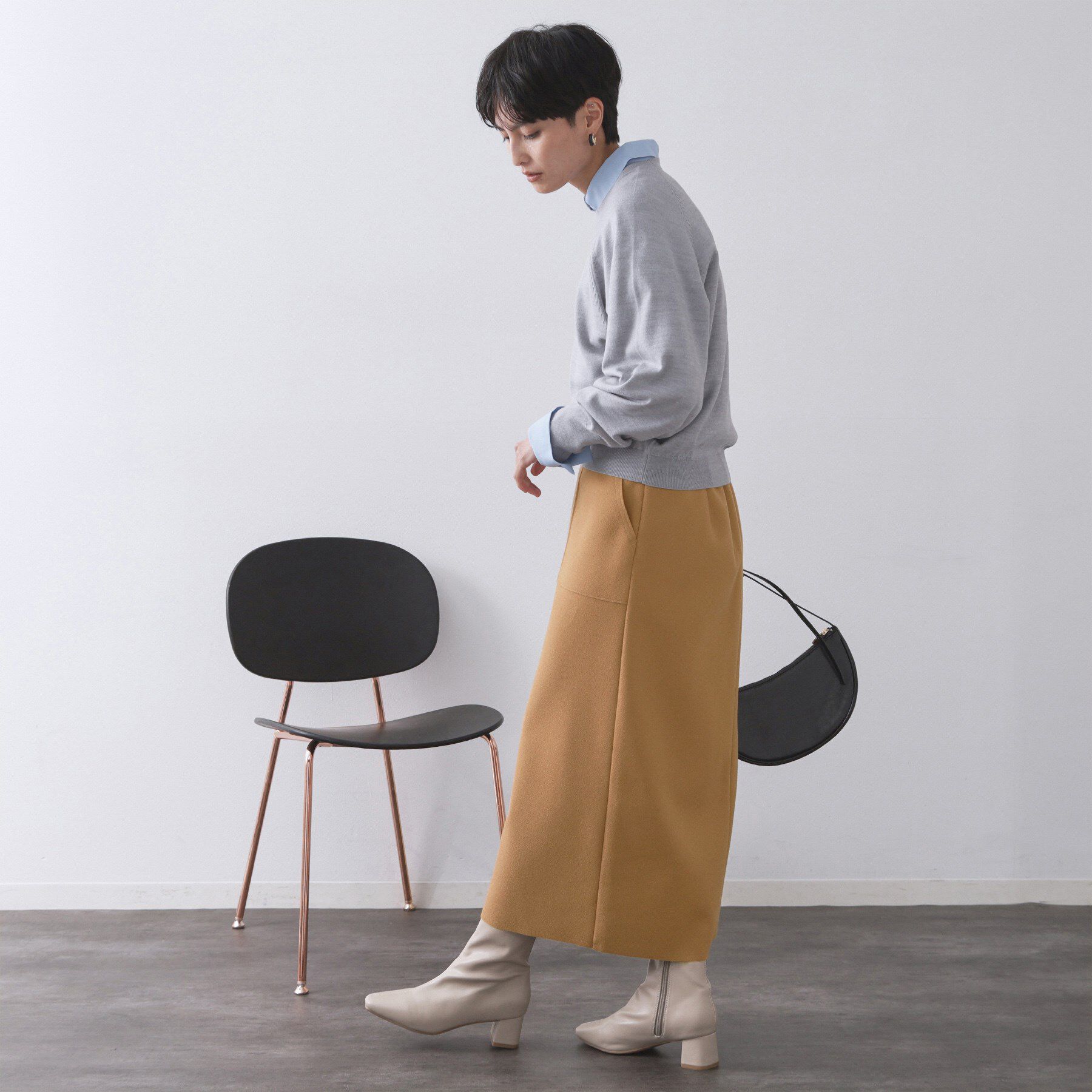 OPAQUE.CLIP「ウールライクタイトスカート【洗濯機洗い可】《8col》」|スカート|