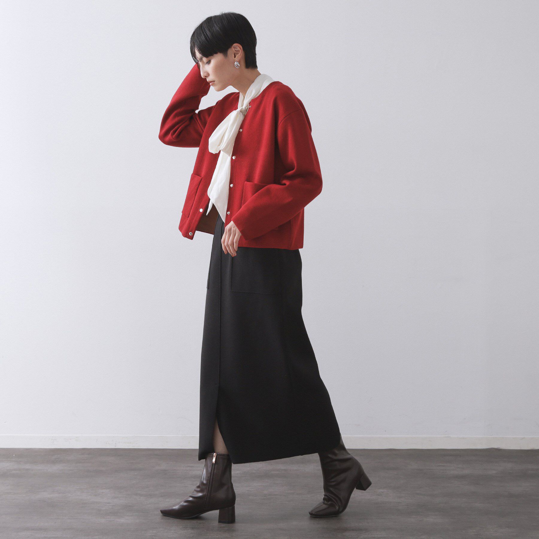 OPAQUE.CLIP「ウールライクタイトスカート【洗濯機洗い可】《8col》」|スカート|