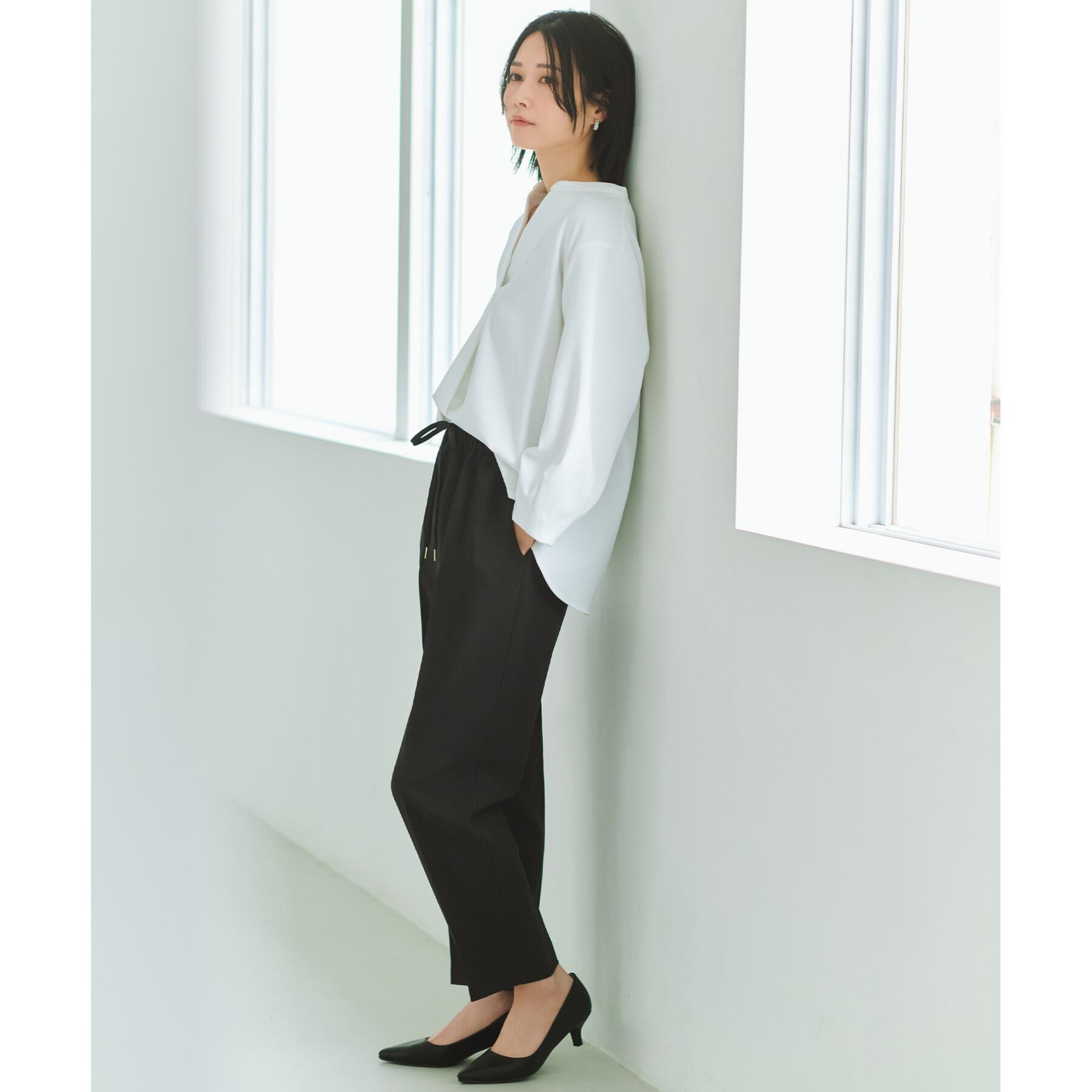 OPAQUE.CLIP「スキッパートップス【吸水速乾/UVケア/洗濯機OK】」|Tシャツ・カットソー|