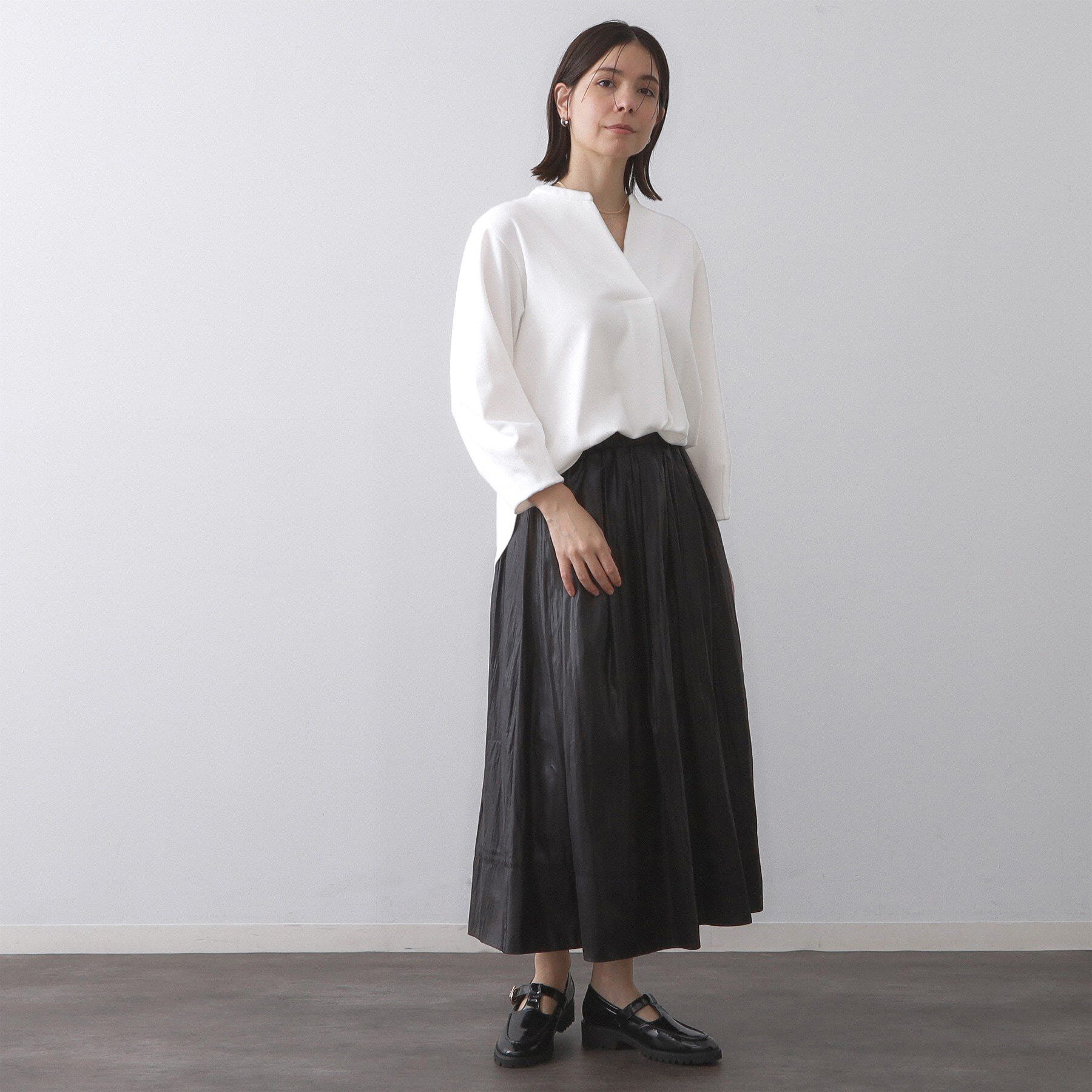 OPAQUE.CLIP「スキッパートップス【吸水速乾/UVケア/洗濯機OK】」|Tシャツ・カットソー|