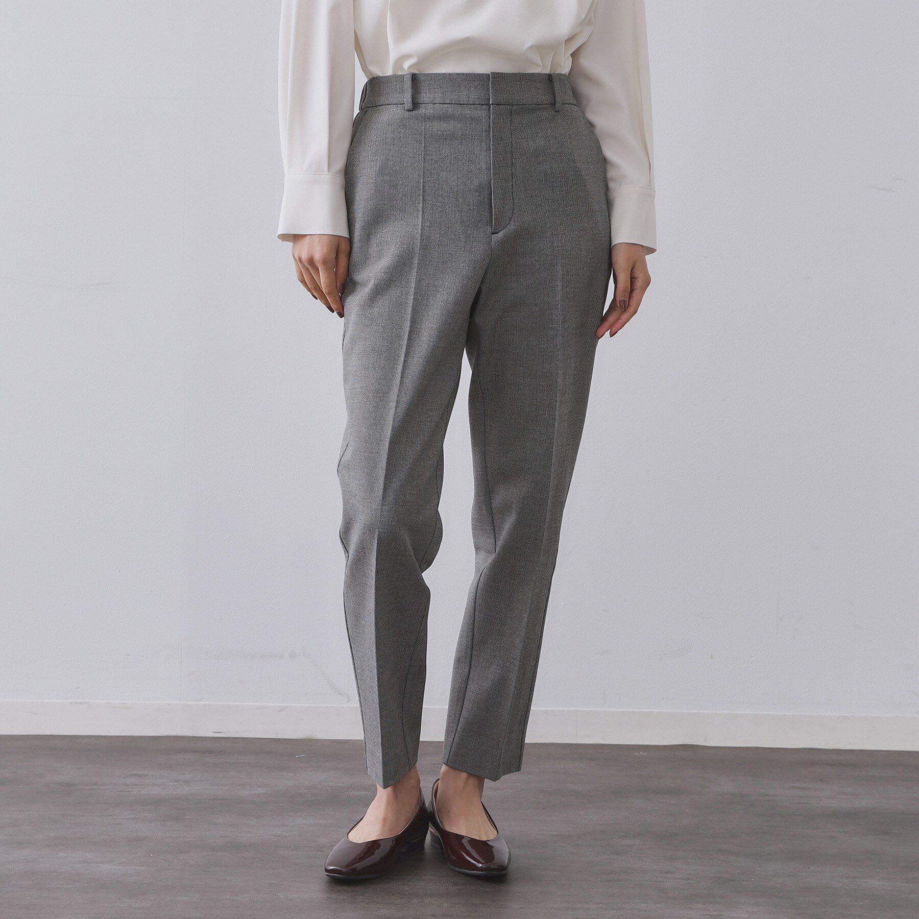 OPAQUE.CLIP「ウォームタッチ テーパードパンツ【洗濯機洗OK/ストレッチ】≪SS～LL≫」|その他|