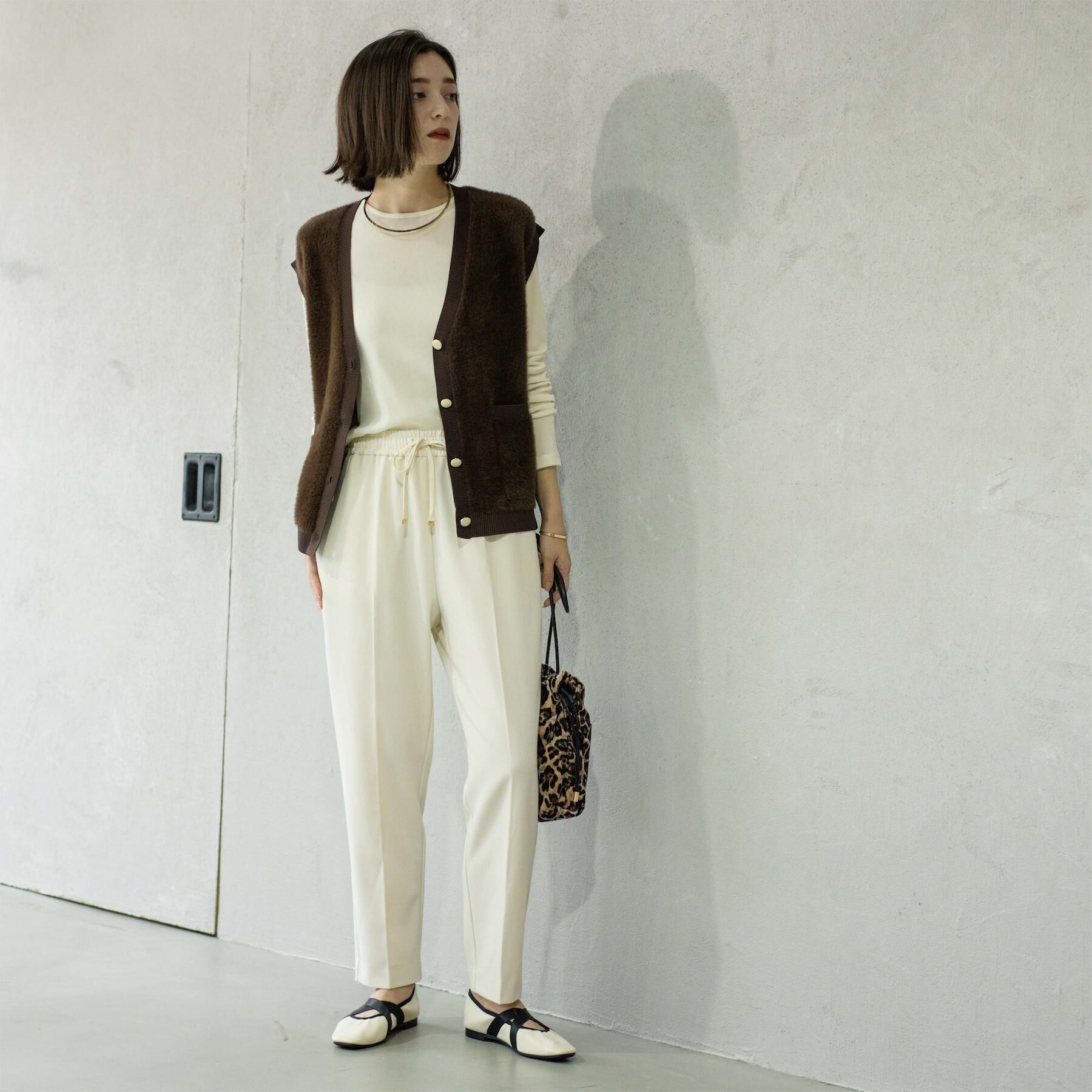 OPAQUE.CLIP「ウォームタッチ イージーテーパードパンツ【洗濯機洗OK/ストレッチ】≪SS～LL≫」|その他|