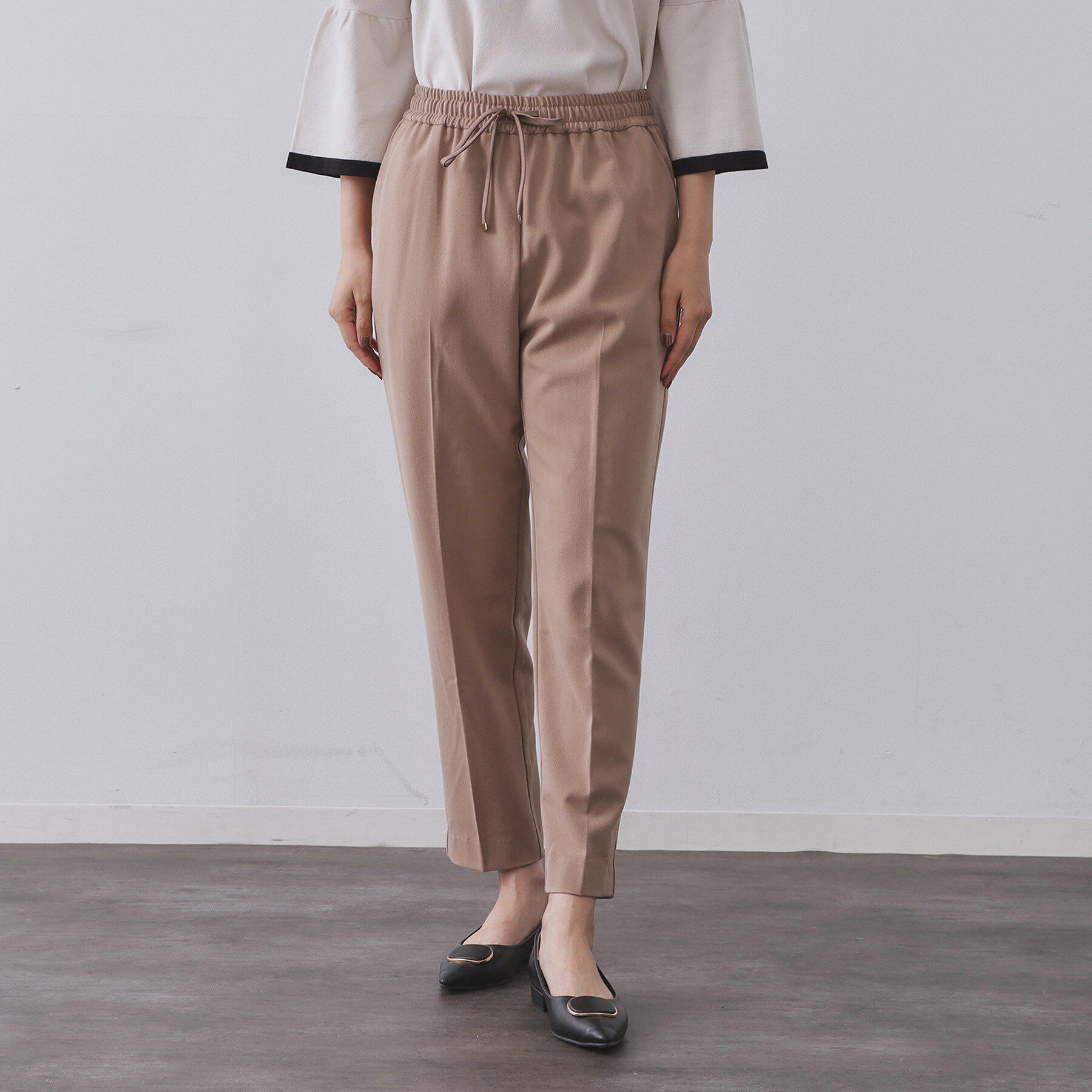 OPAQUE.CLIP「ウォームタッチ イージーテーパードパンツ【洗濯機洗OK/ストレッチ】≪SS～LL≫」|その他|