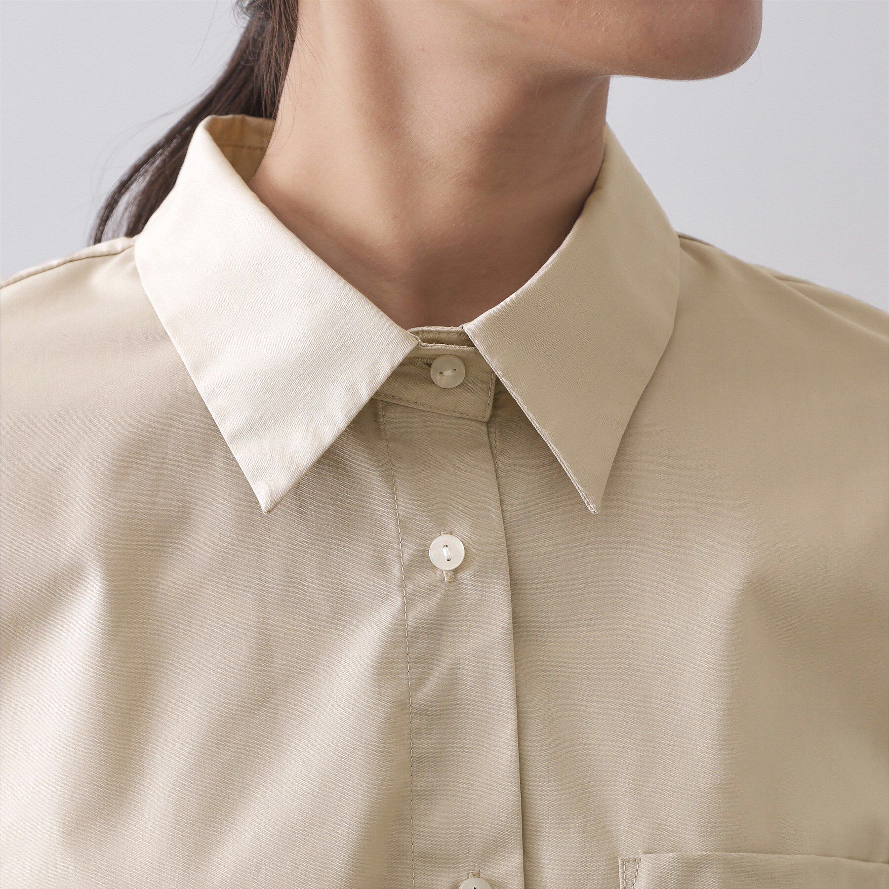 OPAQUE.CLIP「フォルムデザインシャツ【洗濯機OK】」|シャツ・ブラウス|