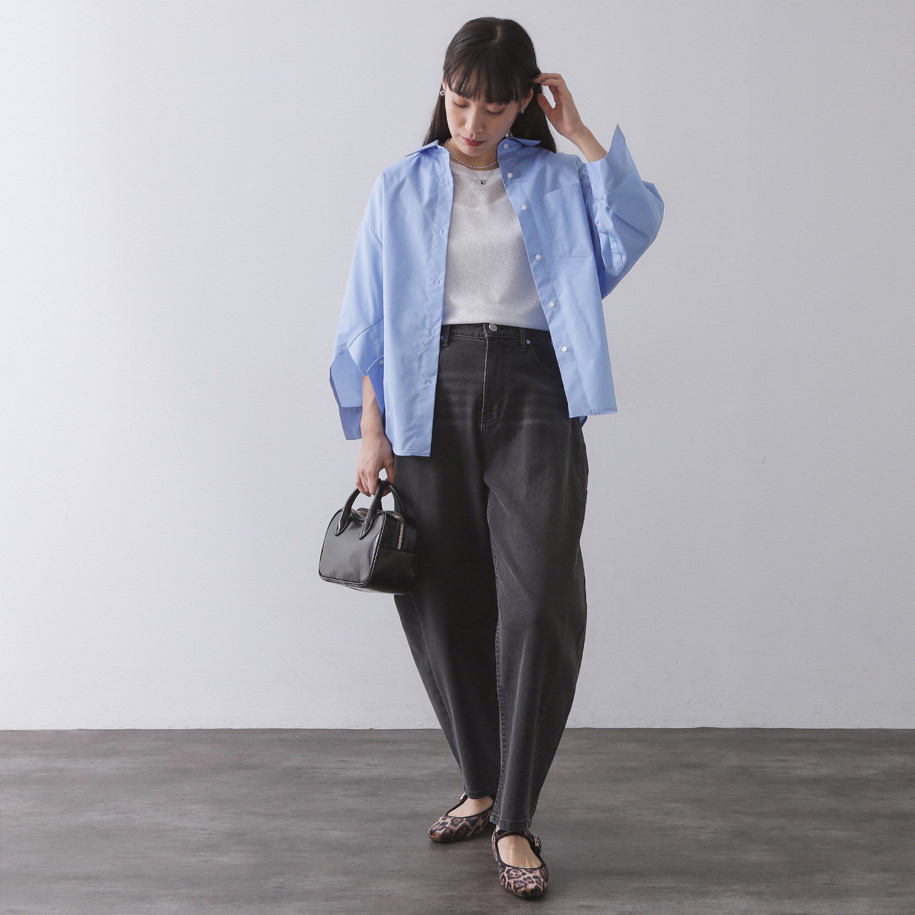 OPAQUE.CLIP「フォルムデザインシャツ【洗濯機OK】」|シャツ・ブラウス|