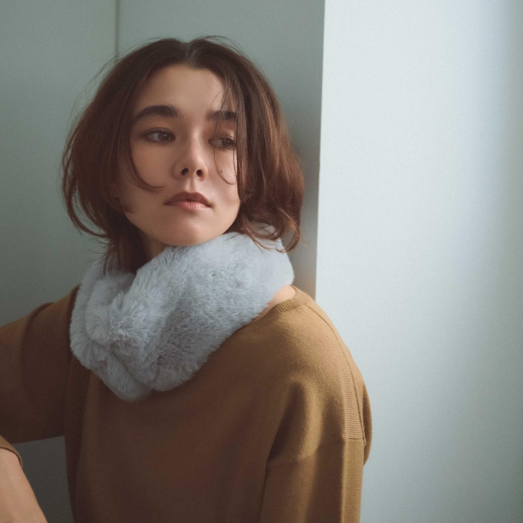 OPAQUE.CLIP「【マグネット仕様】フェイクファーミニティペット」|ストール|