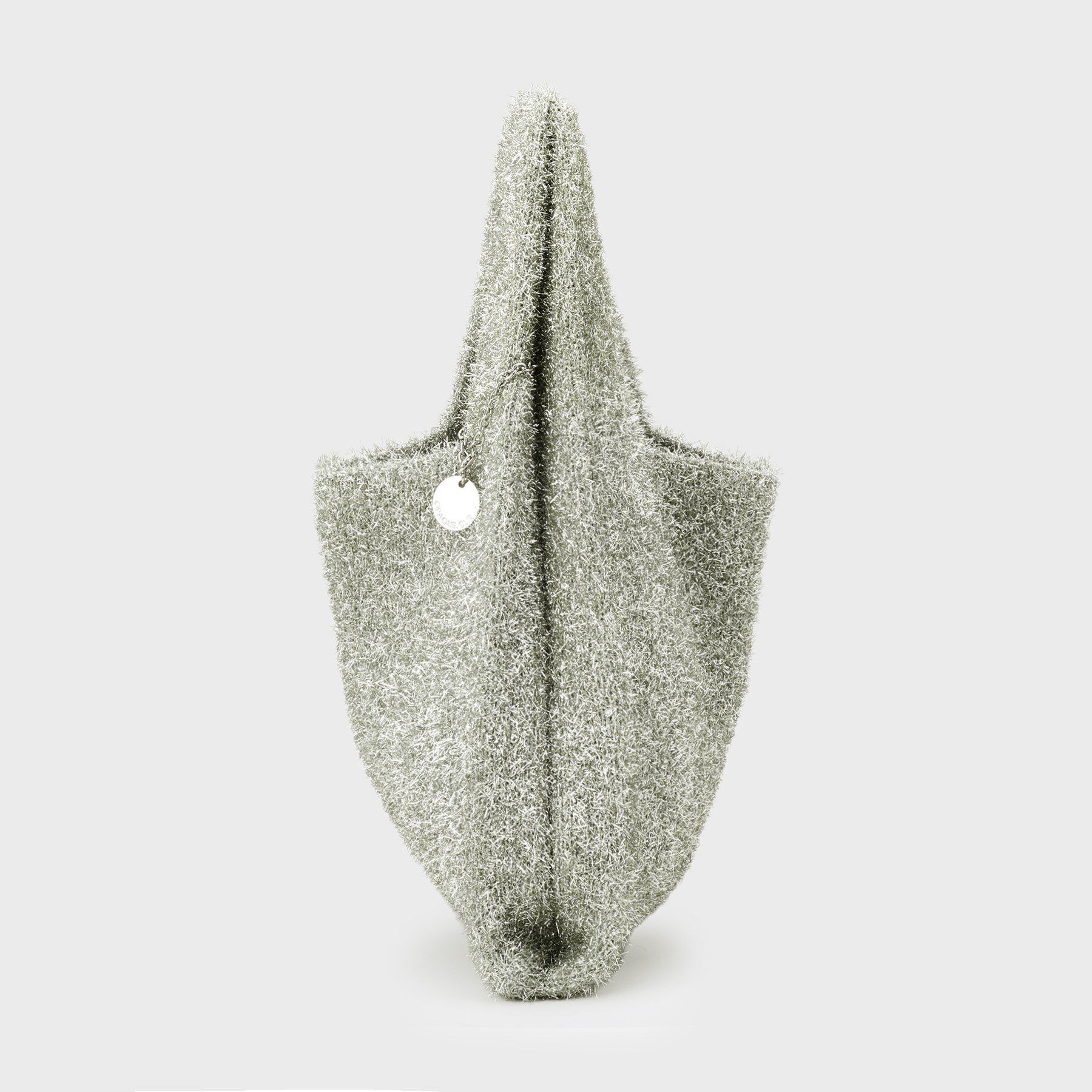 OPAQUE.CLIP「メタルチャーム付きラメニットバッグ」|トートバッグ|