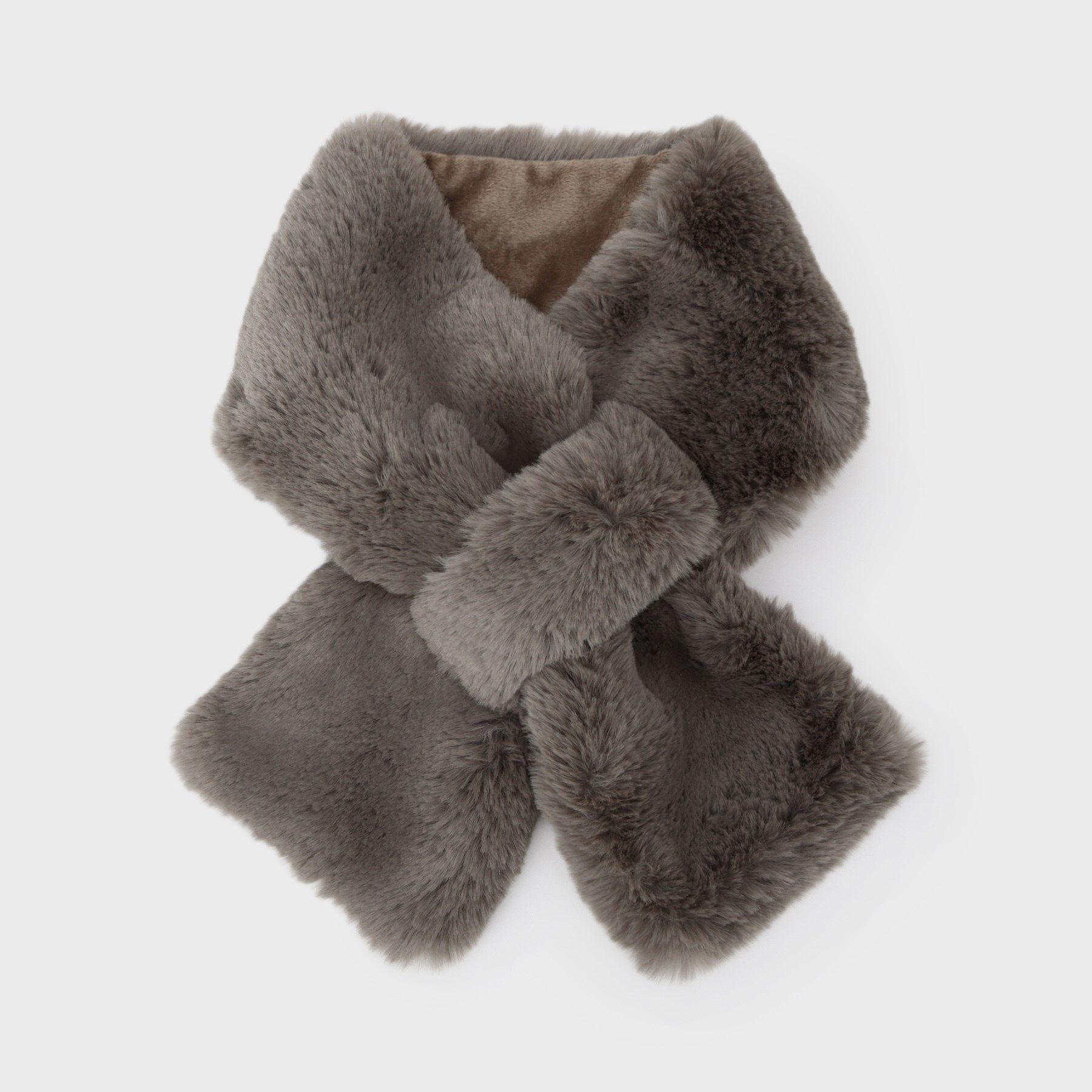 OPAQUE.CLIP「フェイクファー差し込みティペット」|ストール|