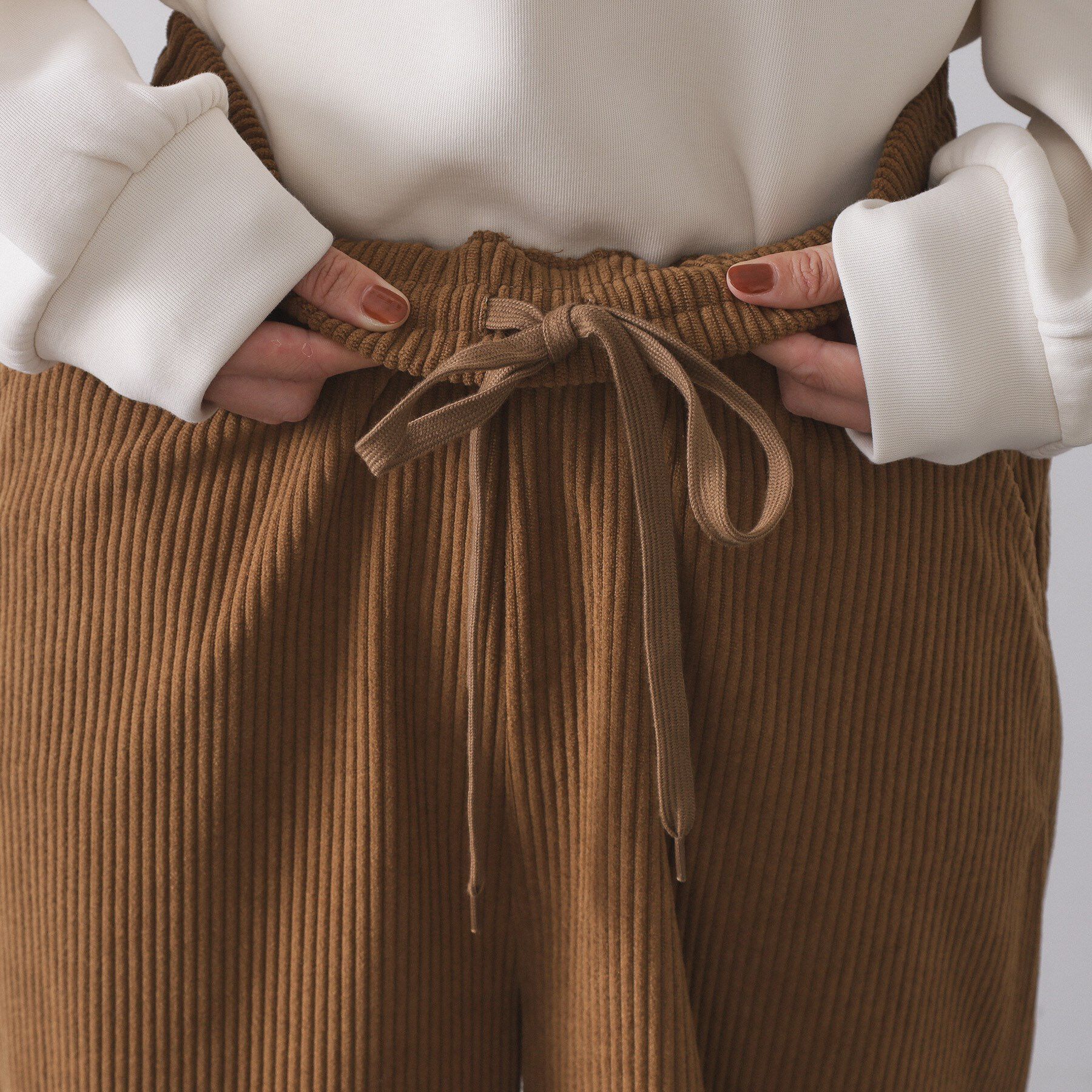 OPAQUE.CLIP「ゴーデュロイジャージイージーワイドパンツ【洗濯機OK】」|その他|