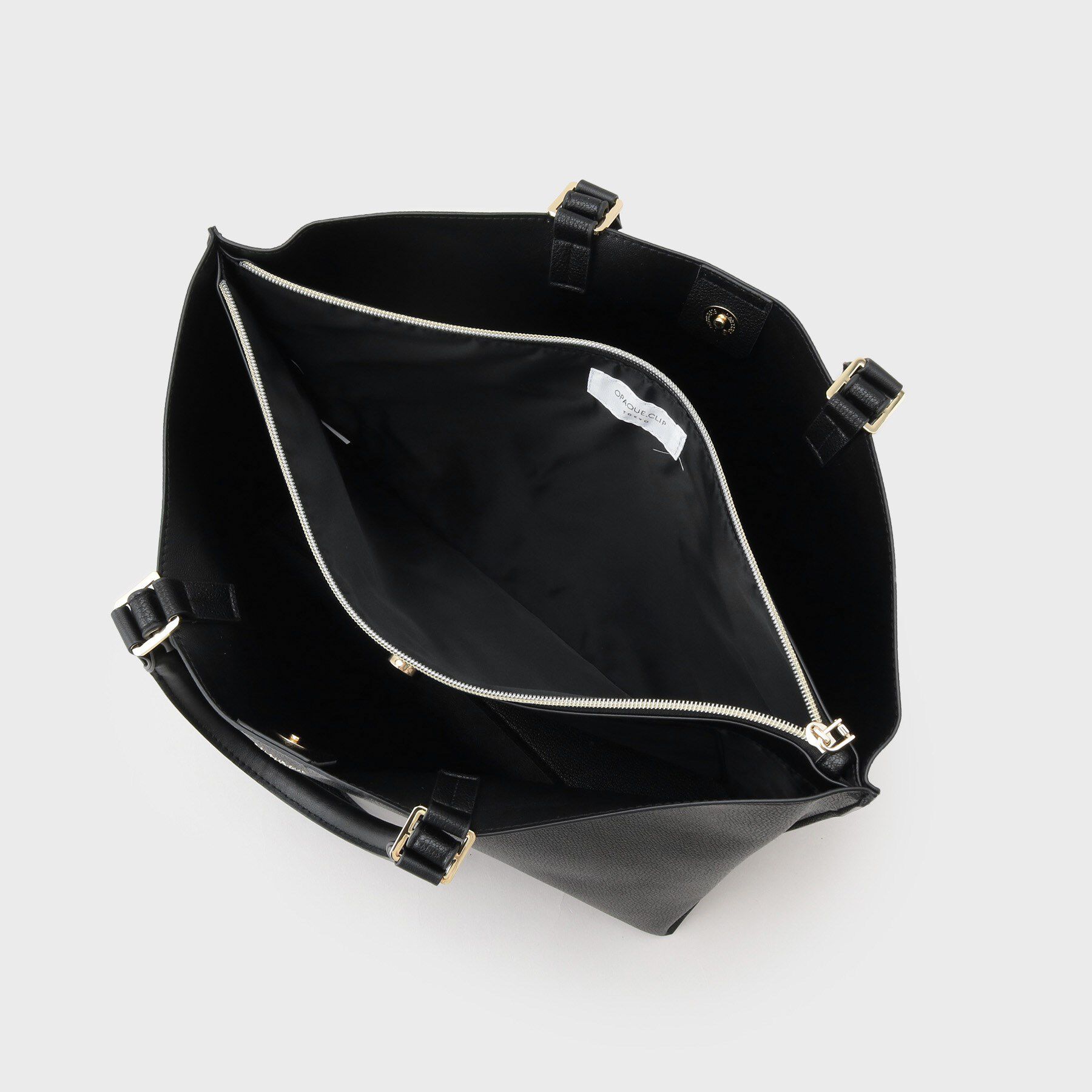 OPAQUE.CLIP「【2WAY/A4サイズ対応】シュリンク合皮トートバッグ」|トートバッグ|