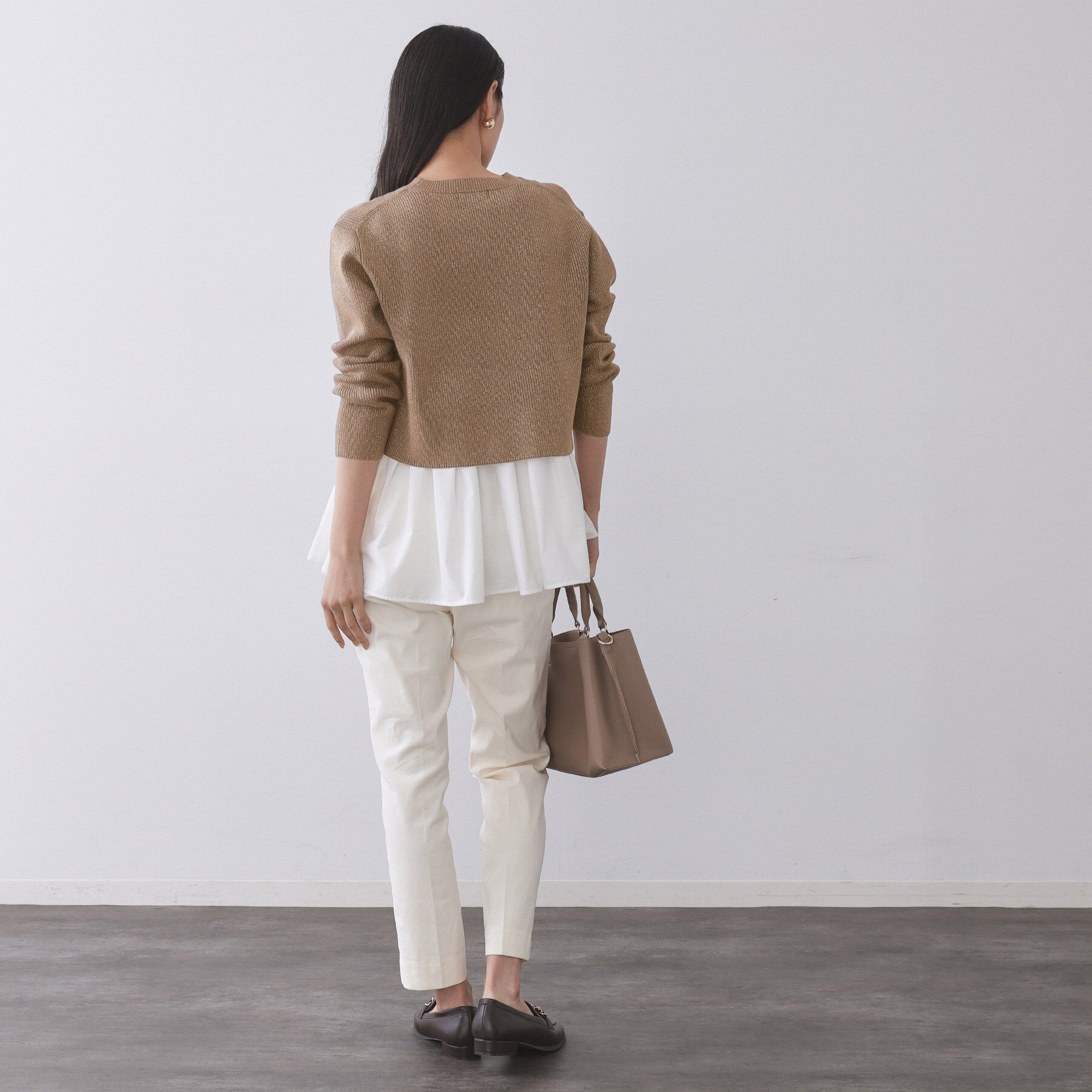 OPAQUE.CLIP「《ツインセット》ショートラメニット&times;フレアタンクトップ【洗濯機OK】」|その他|