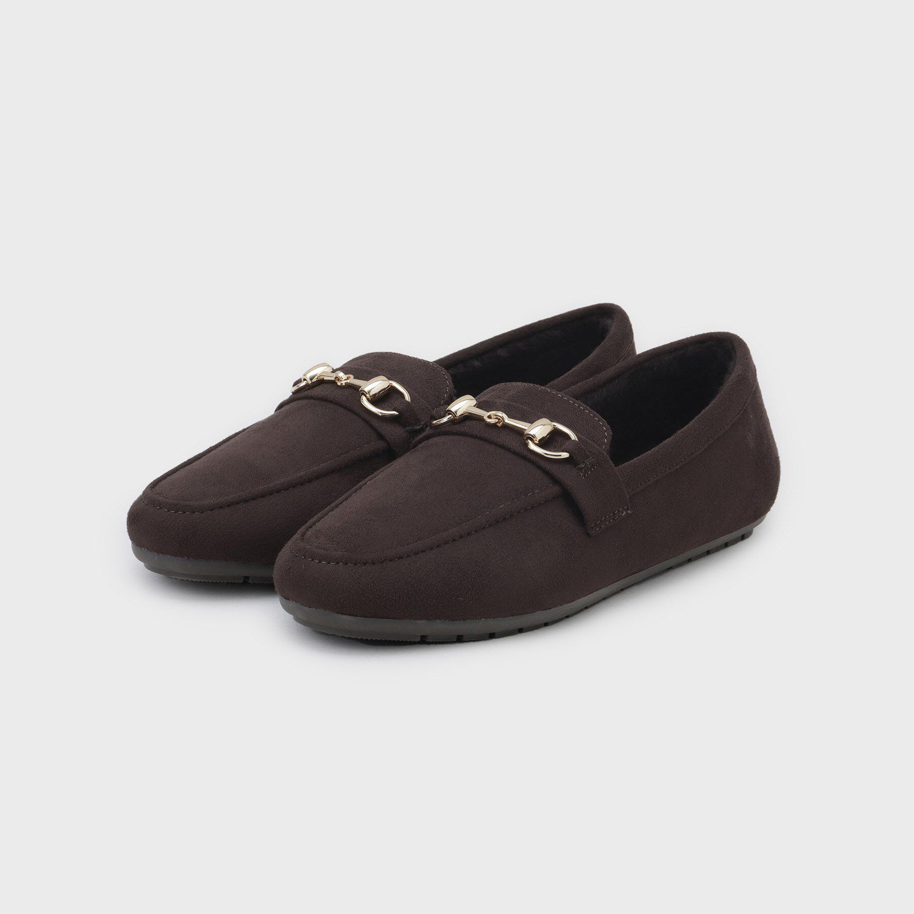 OPAQUE.CLIP「【通勤対応可能】ビット付きフェイクファーローファー」|パンプス|