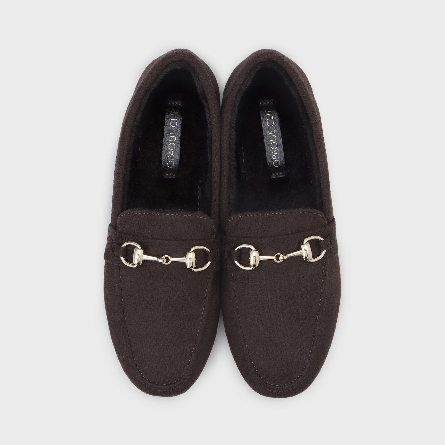 OPAQUE.CLIP「【通勤対応可能】ビット付きフェイクファーローファー」|パンプス|