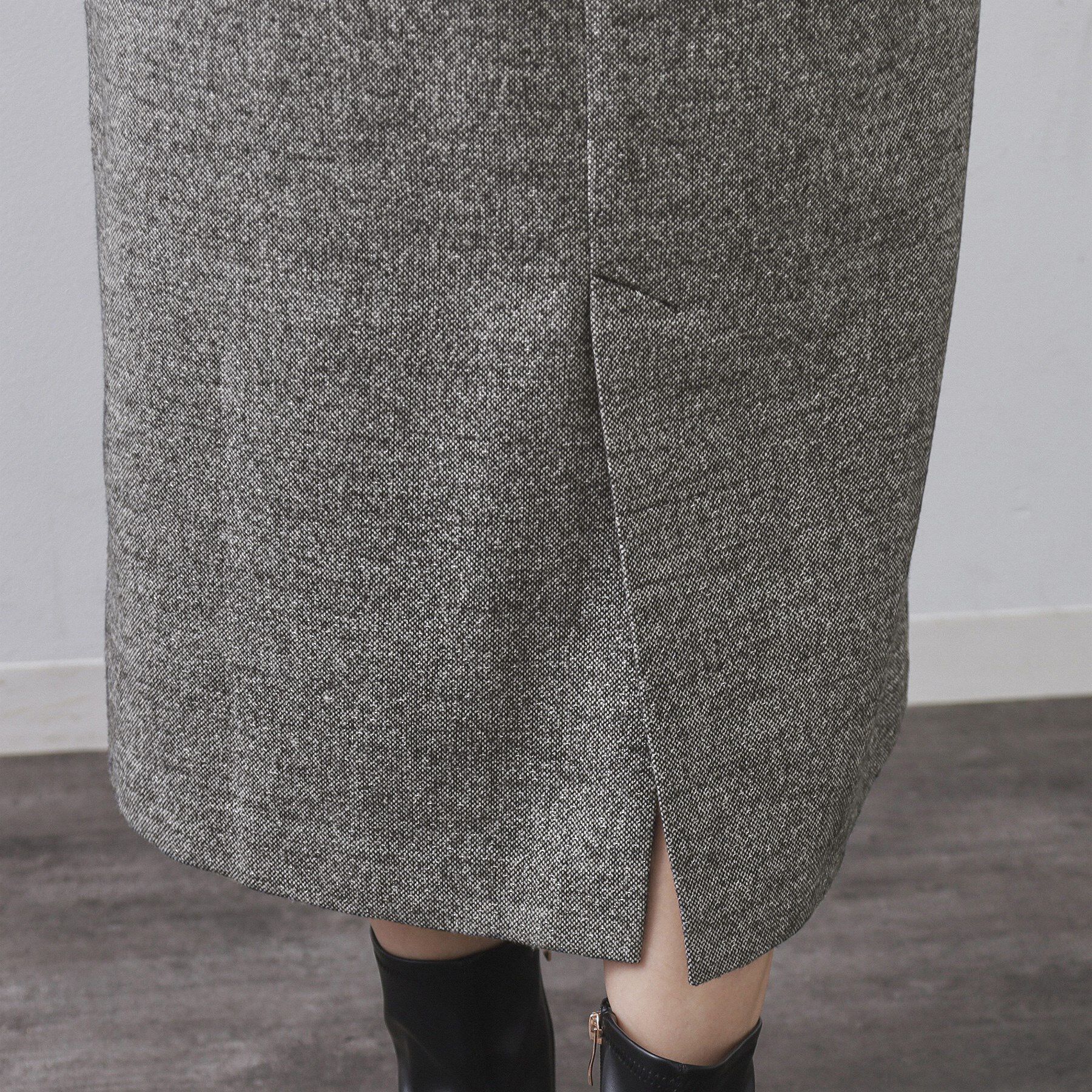 OPAQUE.CLIP「ラメツイードジャンスカ【洗濯機OK】」|ワンピース|