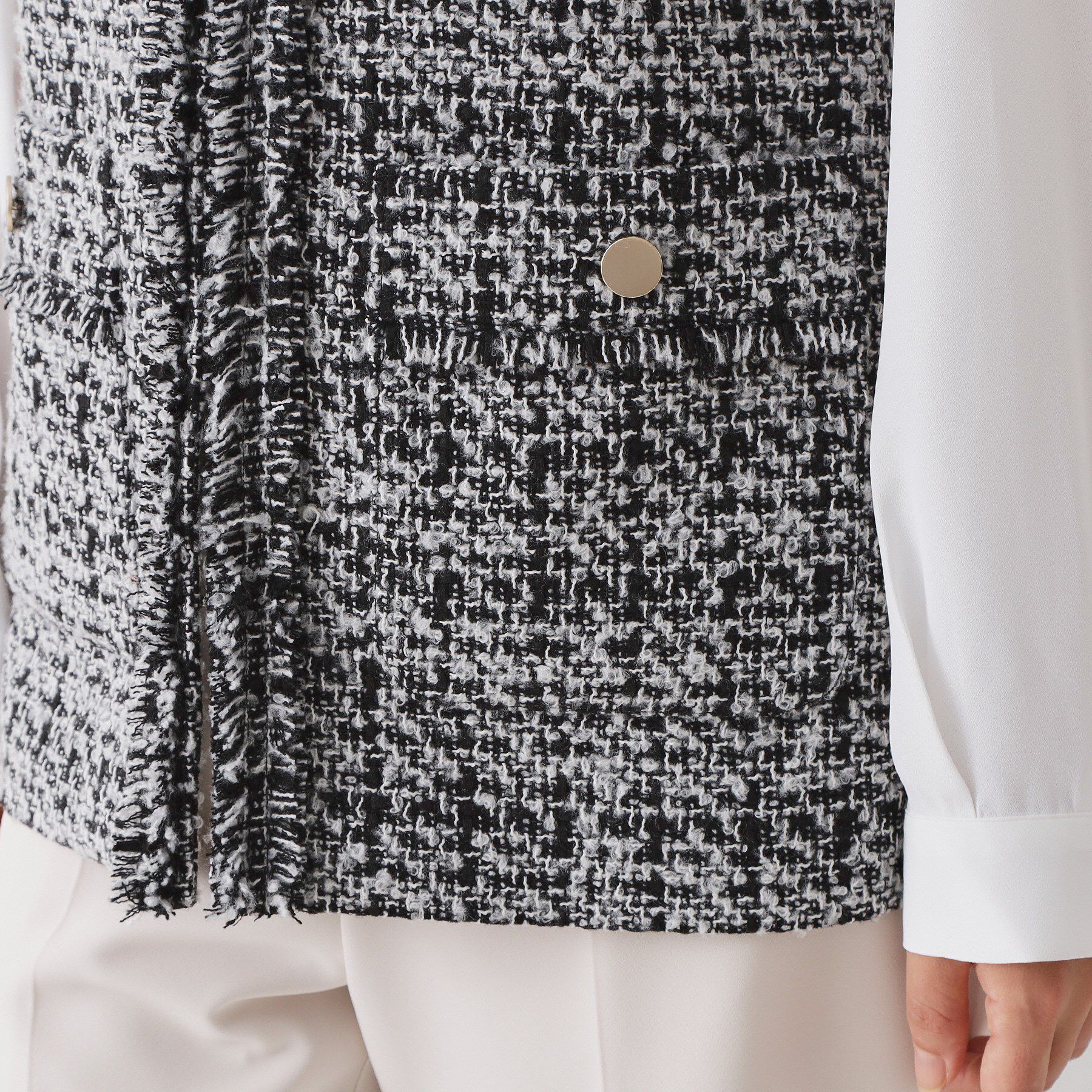 OPAQUE.CLIP「≪通勤・セレモニー対応≫ツイードジレ【洗える】」|ベスト・ジレ|