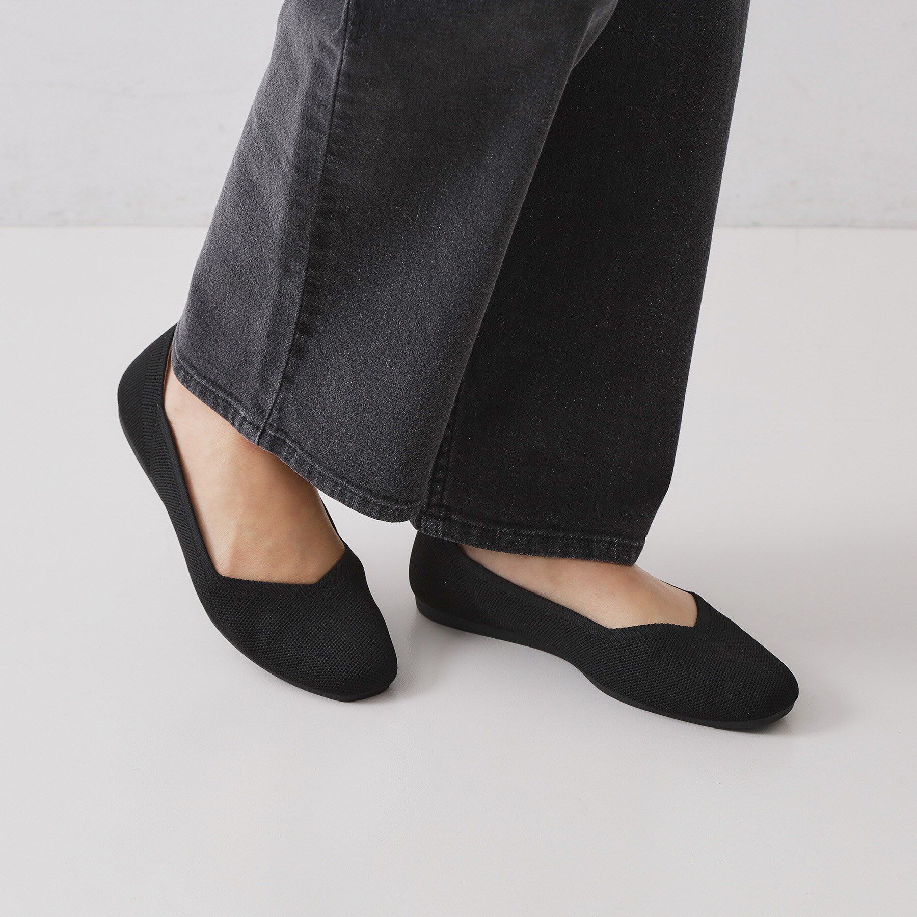 OPAQUE.CLIP「【抗菌防臭／軽量／洗濯機OK】スクエアトゥニットパンプス」|その他|