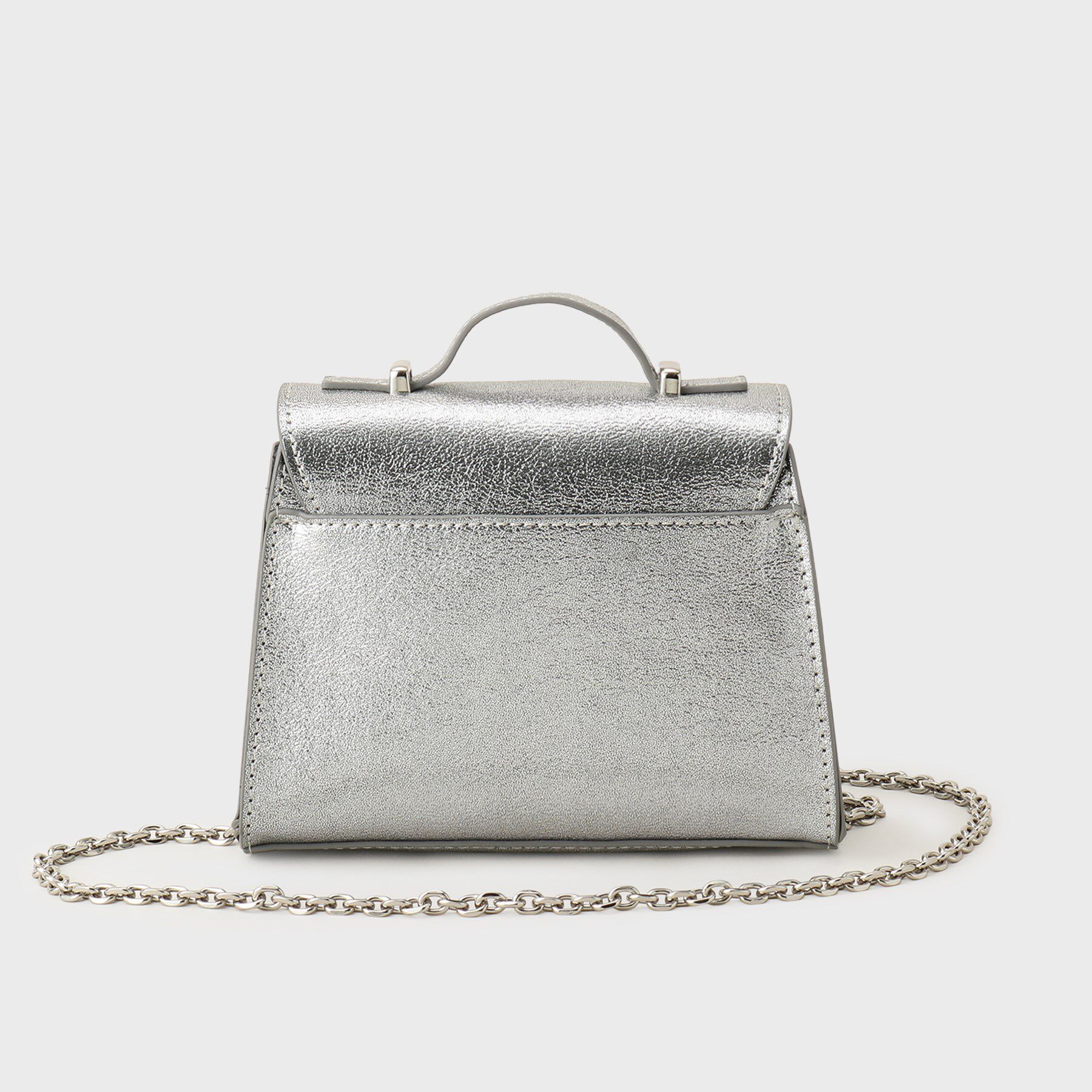 OPAQUE.CLIP「シャイニー合皮スクエアデザインチェーンミニショルダーバッグ」|ショルダー・メッセンジャー|