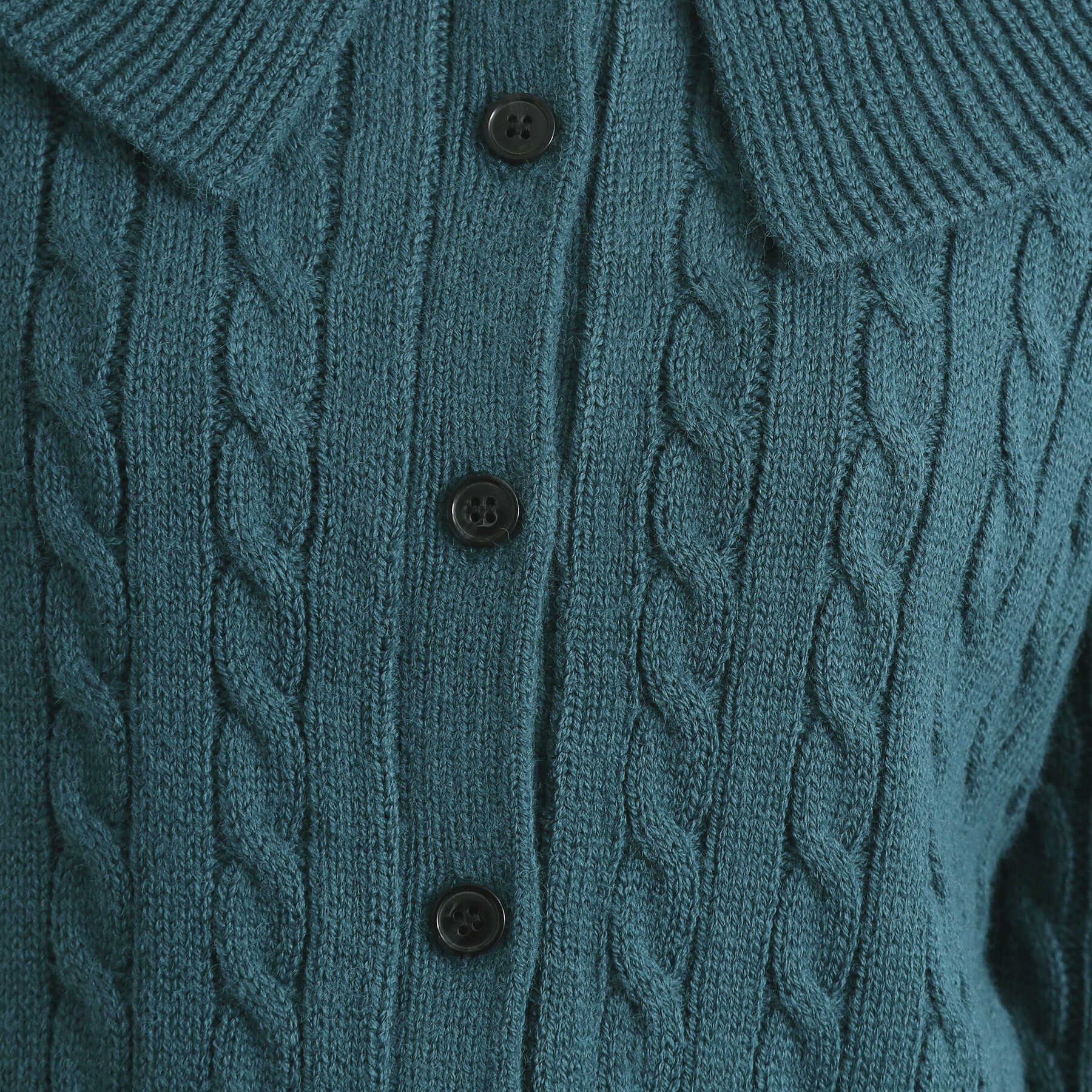 OPAQUE.CLIP「ビック襟ケーブルニット【洗濯機OK／抗ピル】」|ニット・セーター|