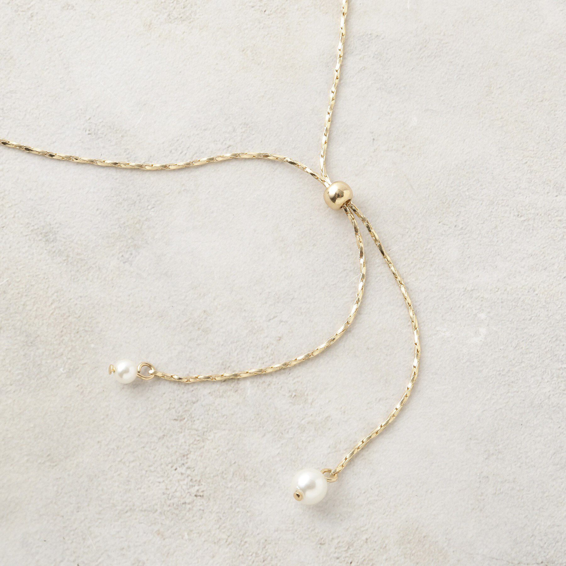 OPAQUE.CLIP「2WAYフェイクパールスライドネックレス」|ネックレス|