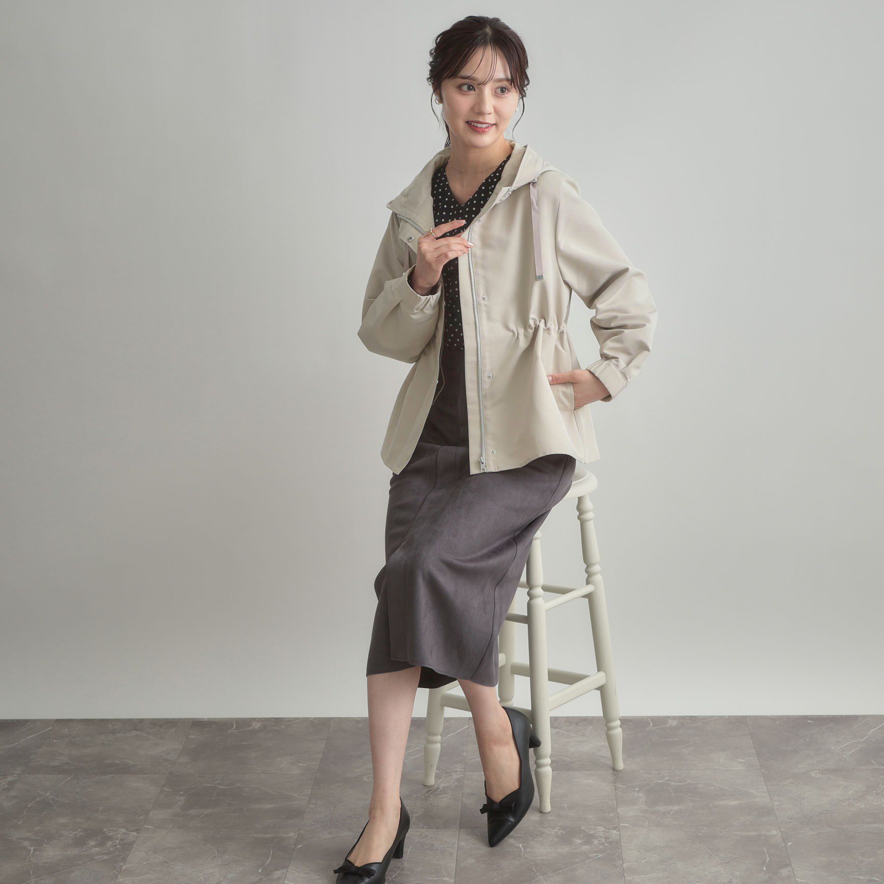 Couture broach「【撥水・ライナー付】愛されマンパ」|ブルゾン・スタジャン|