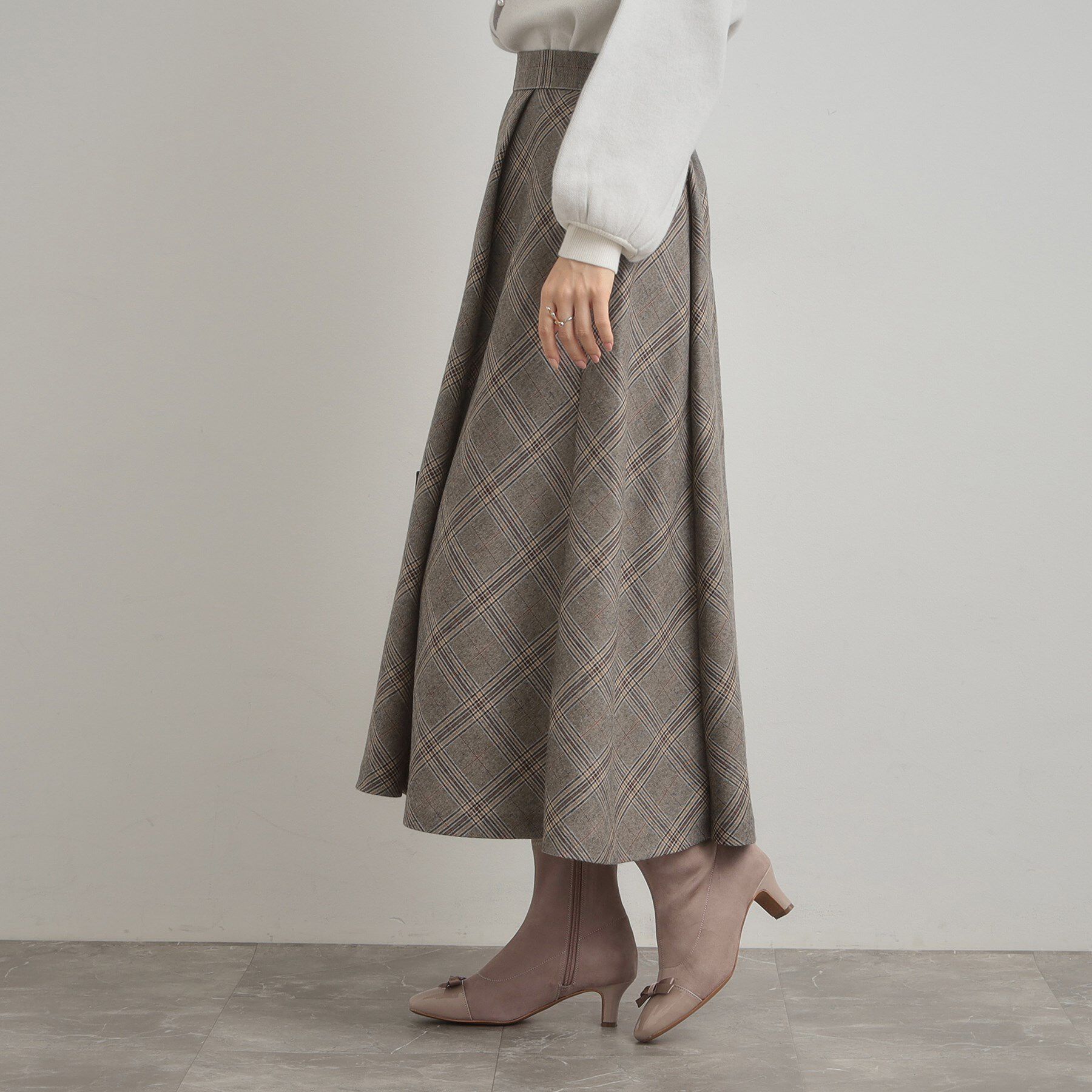Couture broach「【通勤・大人可愛い】TRチェックスカート」|スカート|