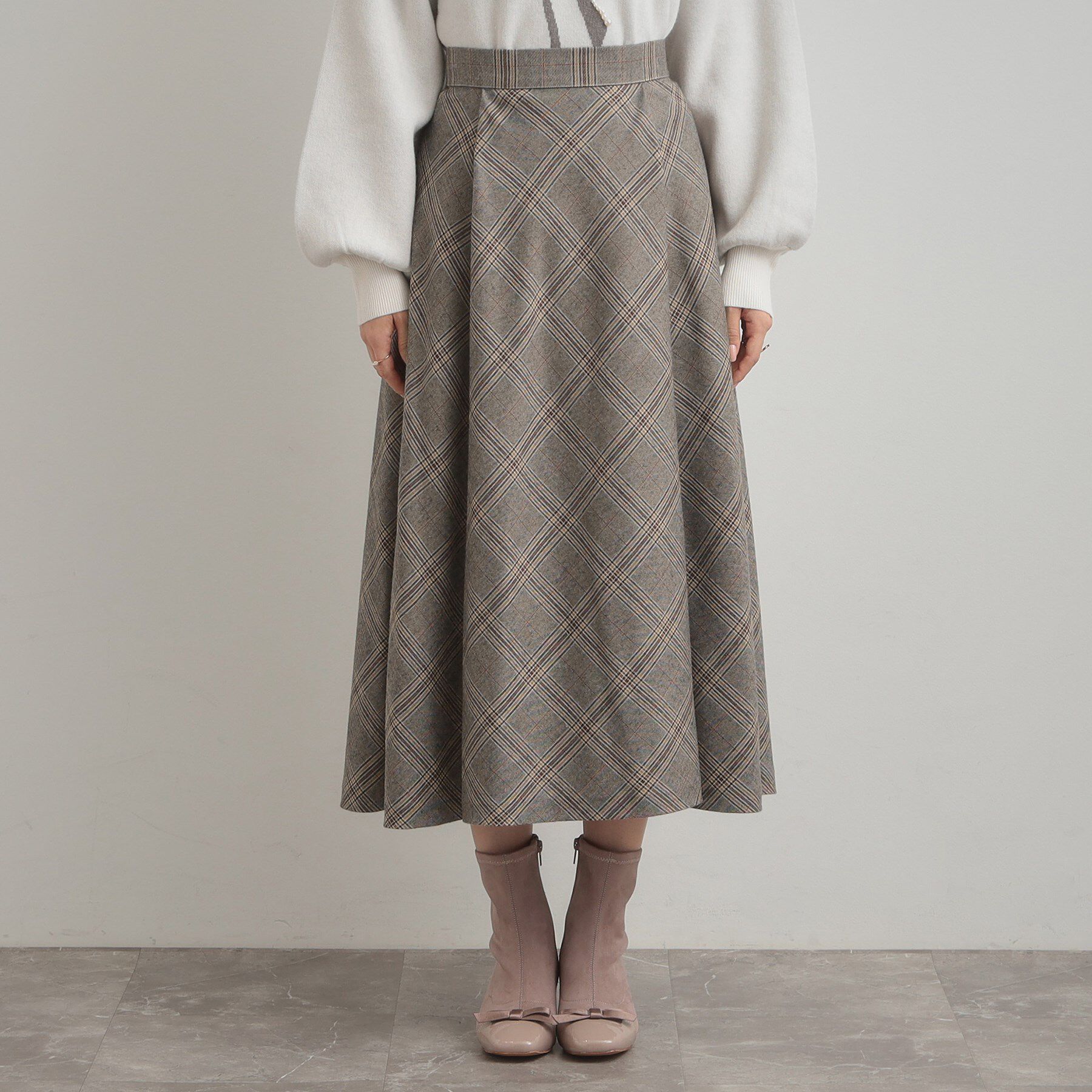 Couture broach「【通勤・大人可愛い】TRチェックスカート」|スカート|